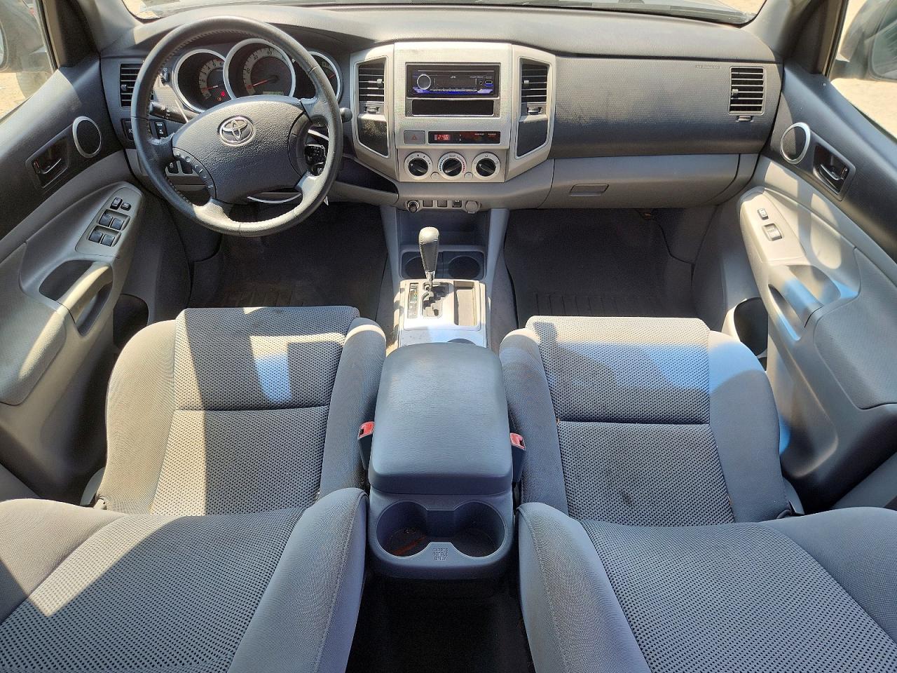 2011 Toyota Tacoma Double Cab Prerunner Long Bed Gray vin: 3TMKU4HN2BM029083