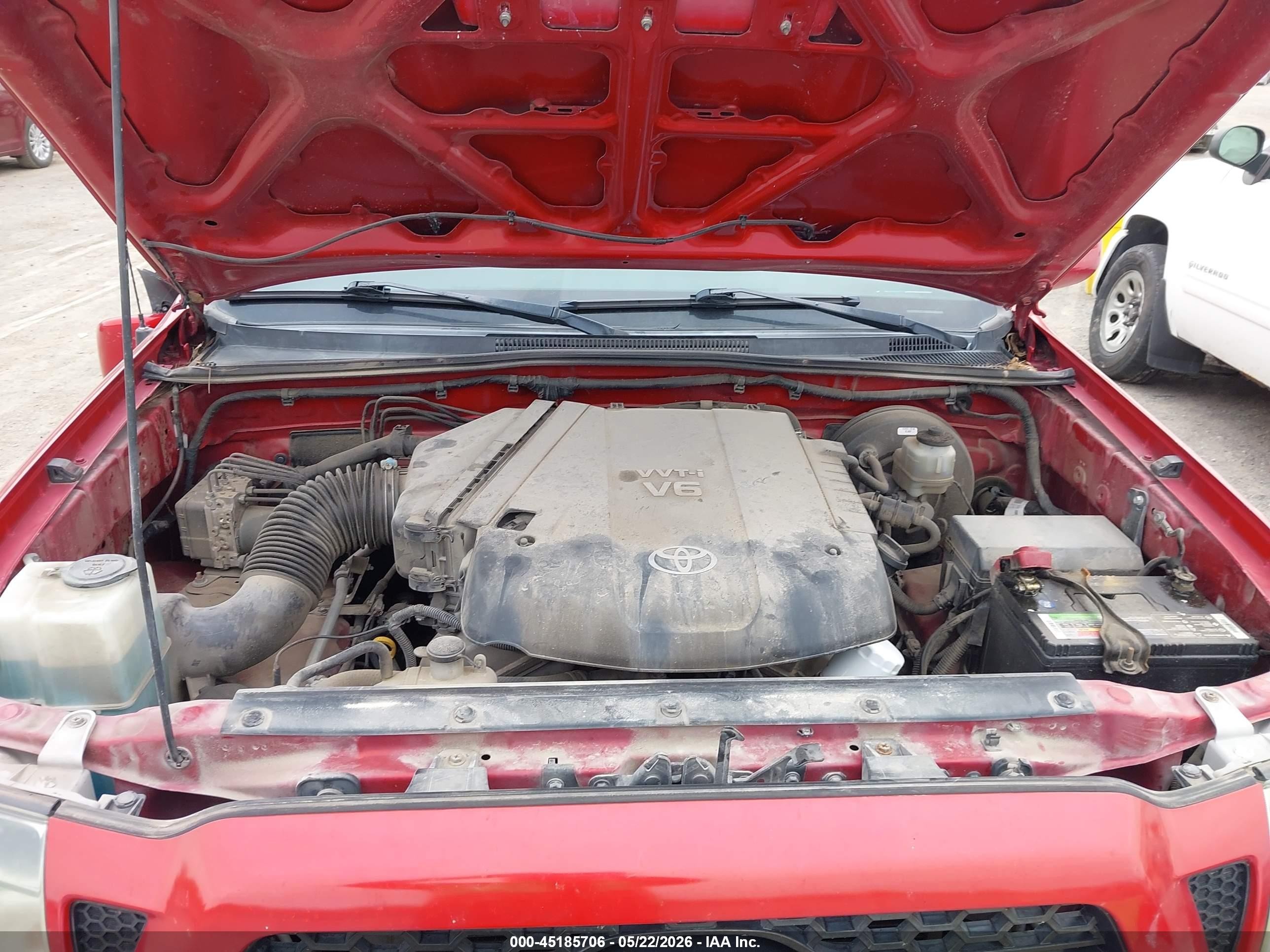 2011 Toyota Tacoma Prerunner V6 Красный vin: 3TMKU4HN2BM030699