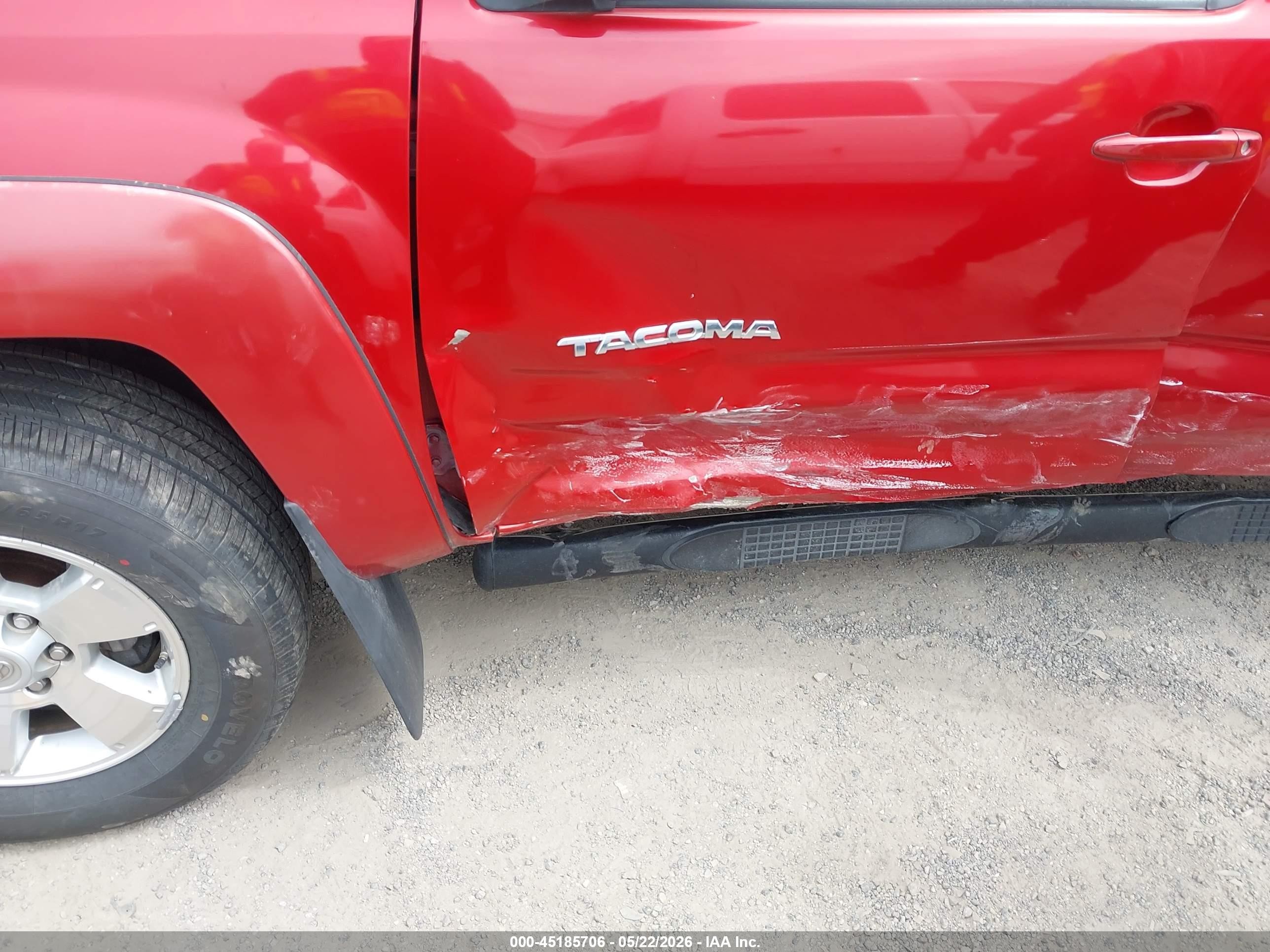 2011 Toyota Tacoma Prerunner V6 Красный vin: 3TMKU4HN2BM030699