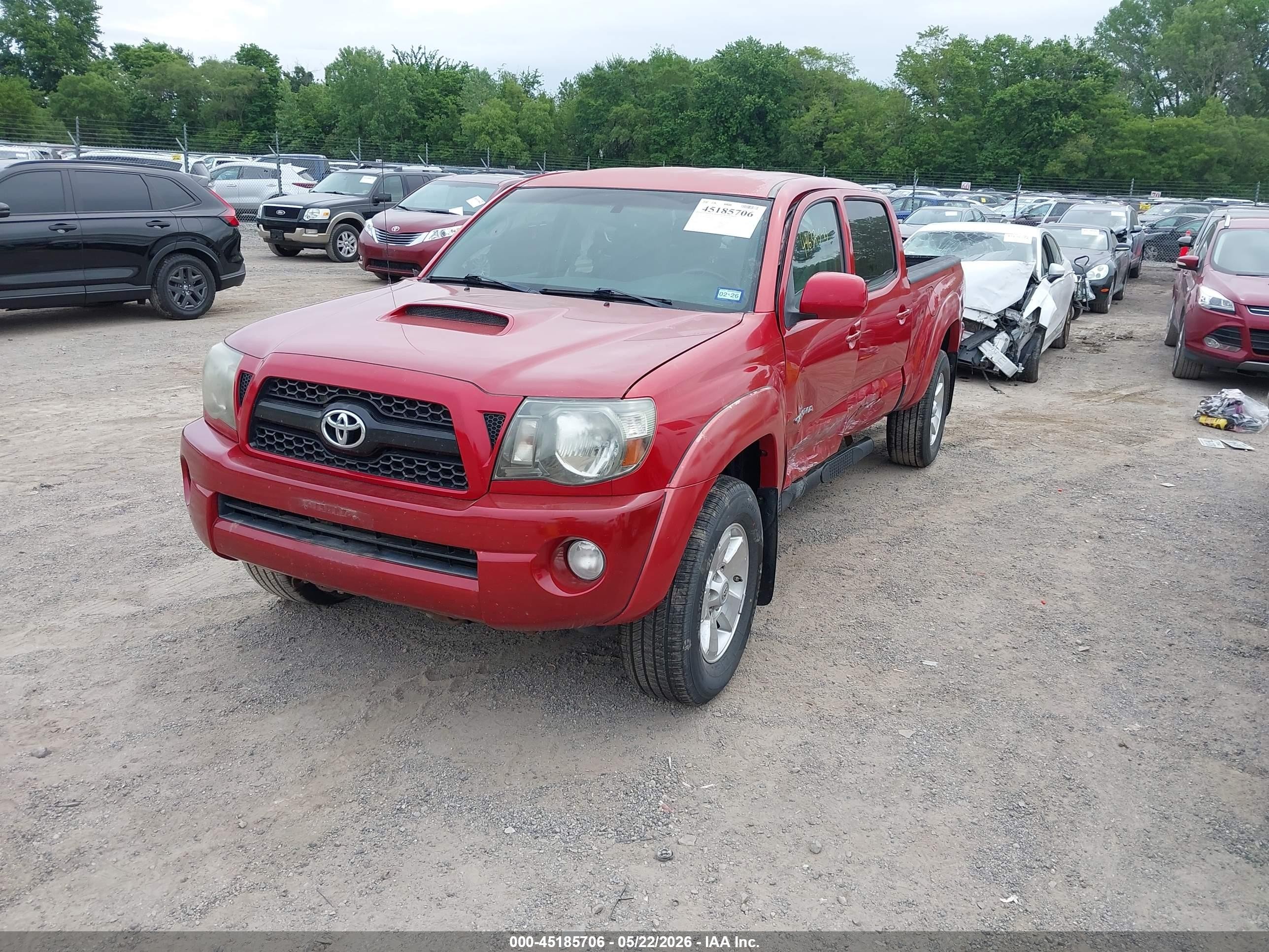2011 Toyota Tacoma Prerunner V6 Красный vin: 3TMKU4HN2BM030699