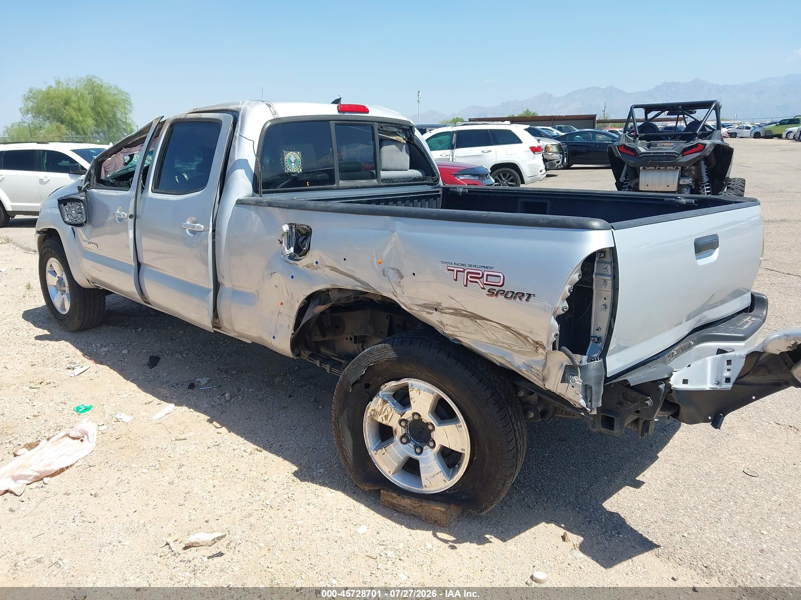 2012 Toyota Tacoma Prerunner V6 Silver vin: 3TMKU4HN2CM033166