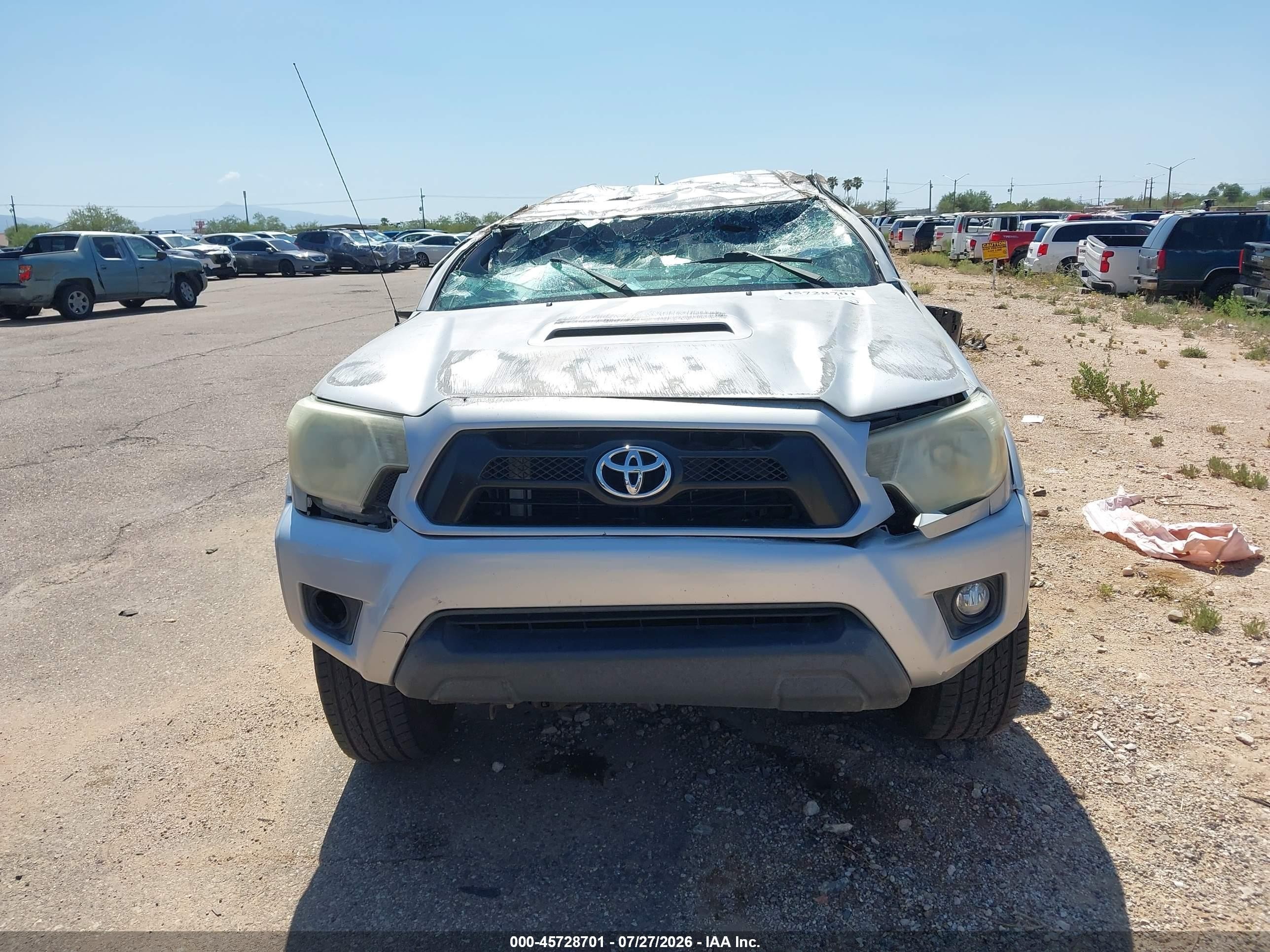 2012 Toyota Tacoma Prerunner V6 Silver vin: 3TMKU4HN2CM033166