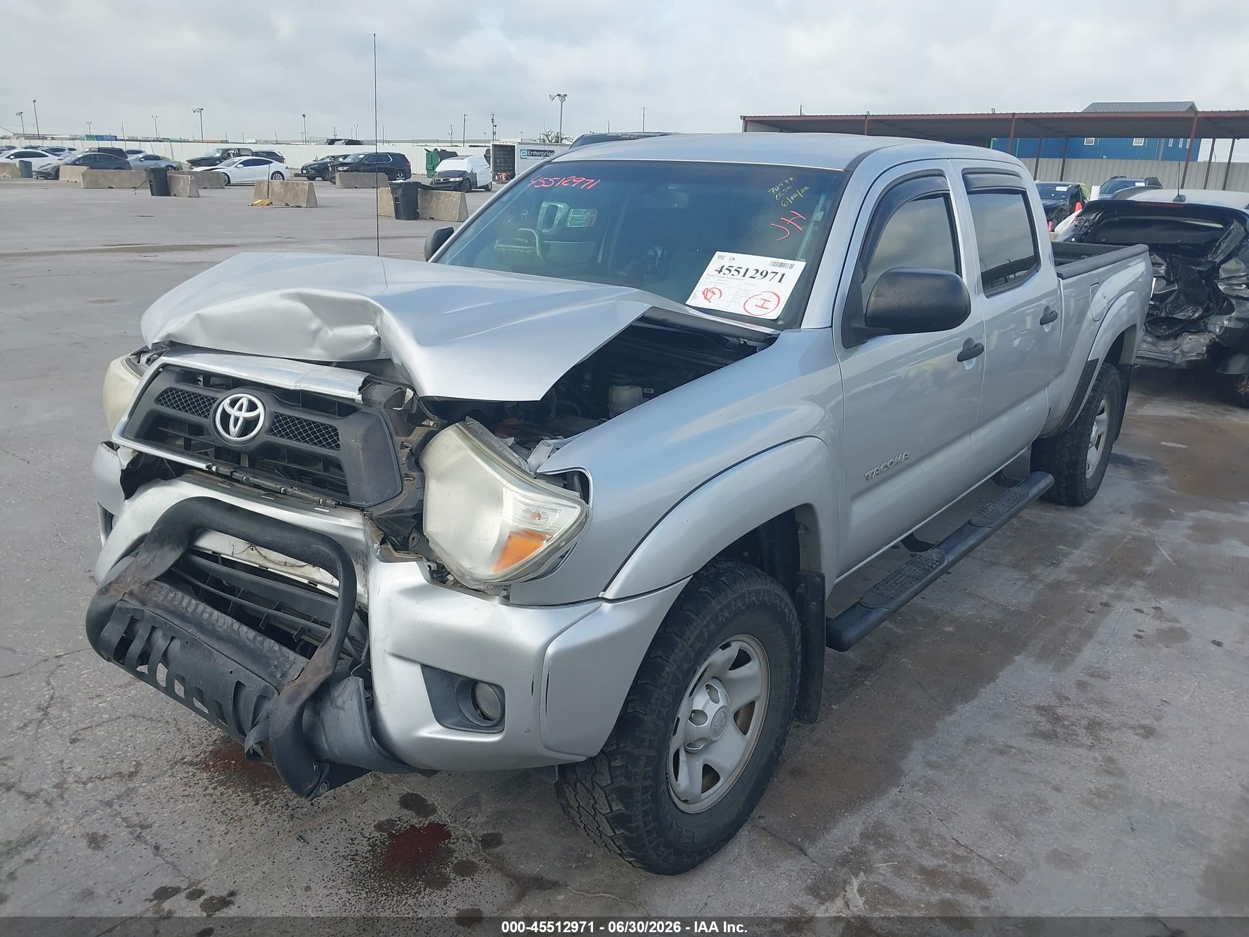 2013 Toyota Tacoma Prerunner V6 Gray vin: 3TMKU4HN2DM038255