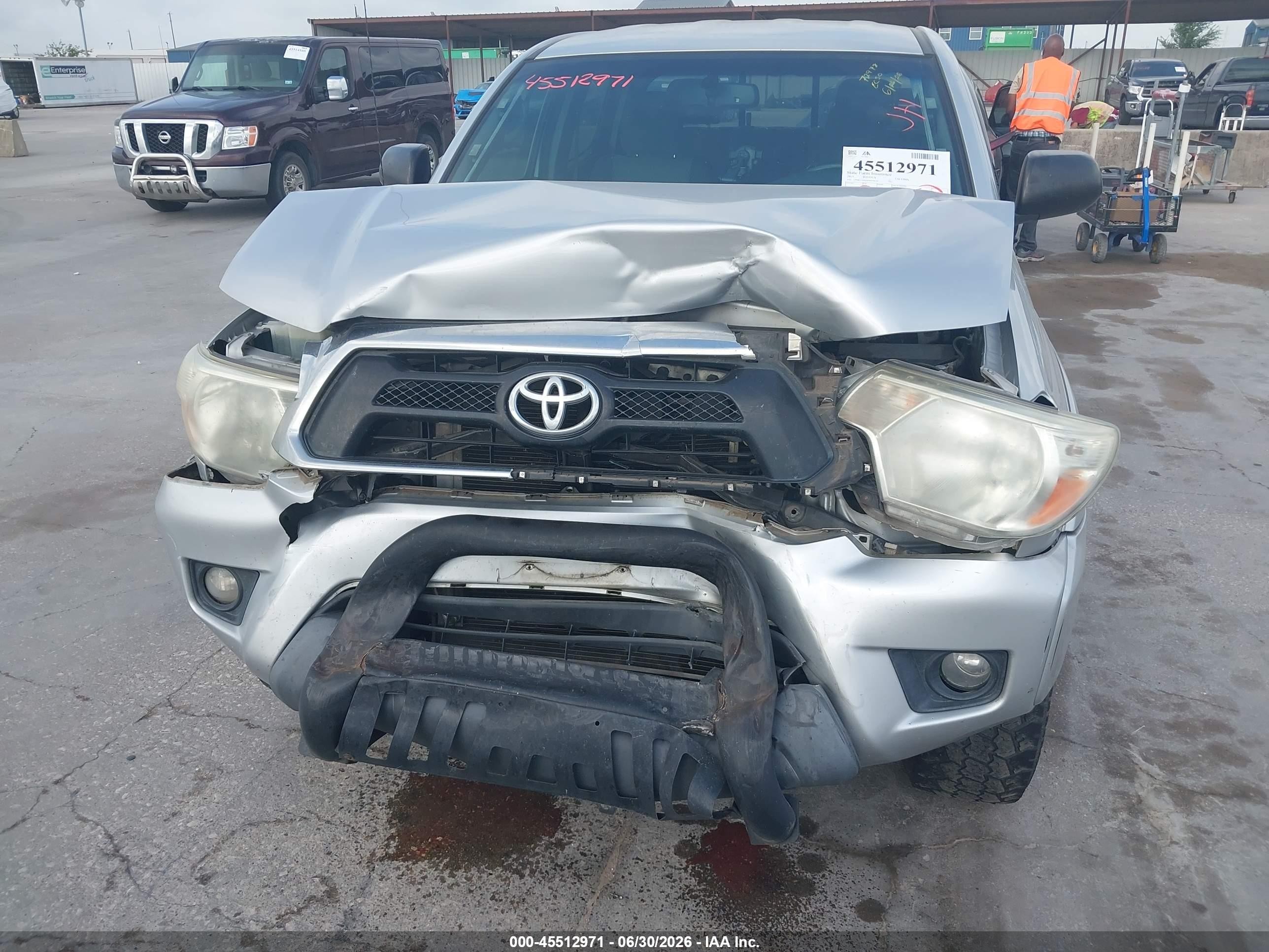 2013 Toyota Tacoma Prerunner V6 Gray vin: 3TMKU4HN2DM038255