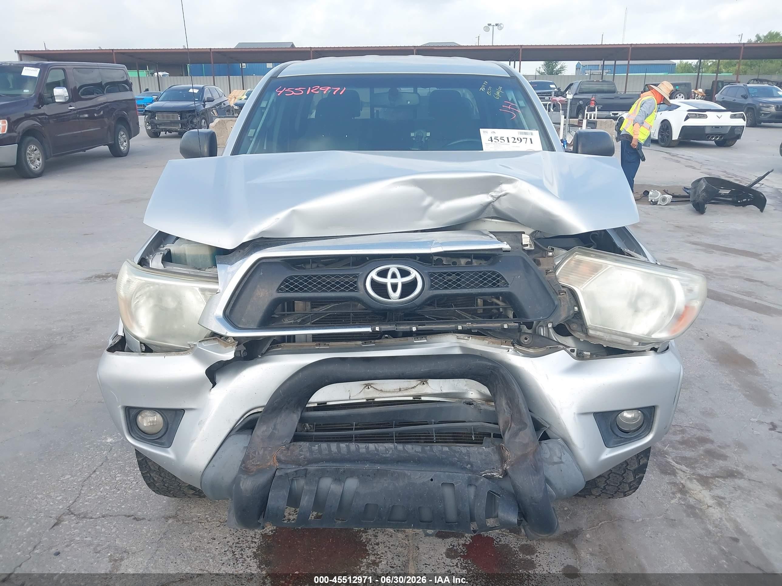 2013 Toyota Tacoma Prerunner V6 Gray vin: 3TMKU4HN2DM038255