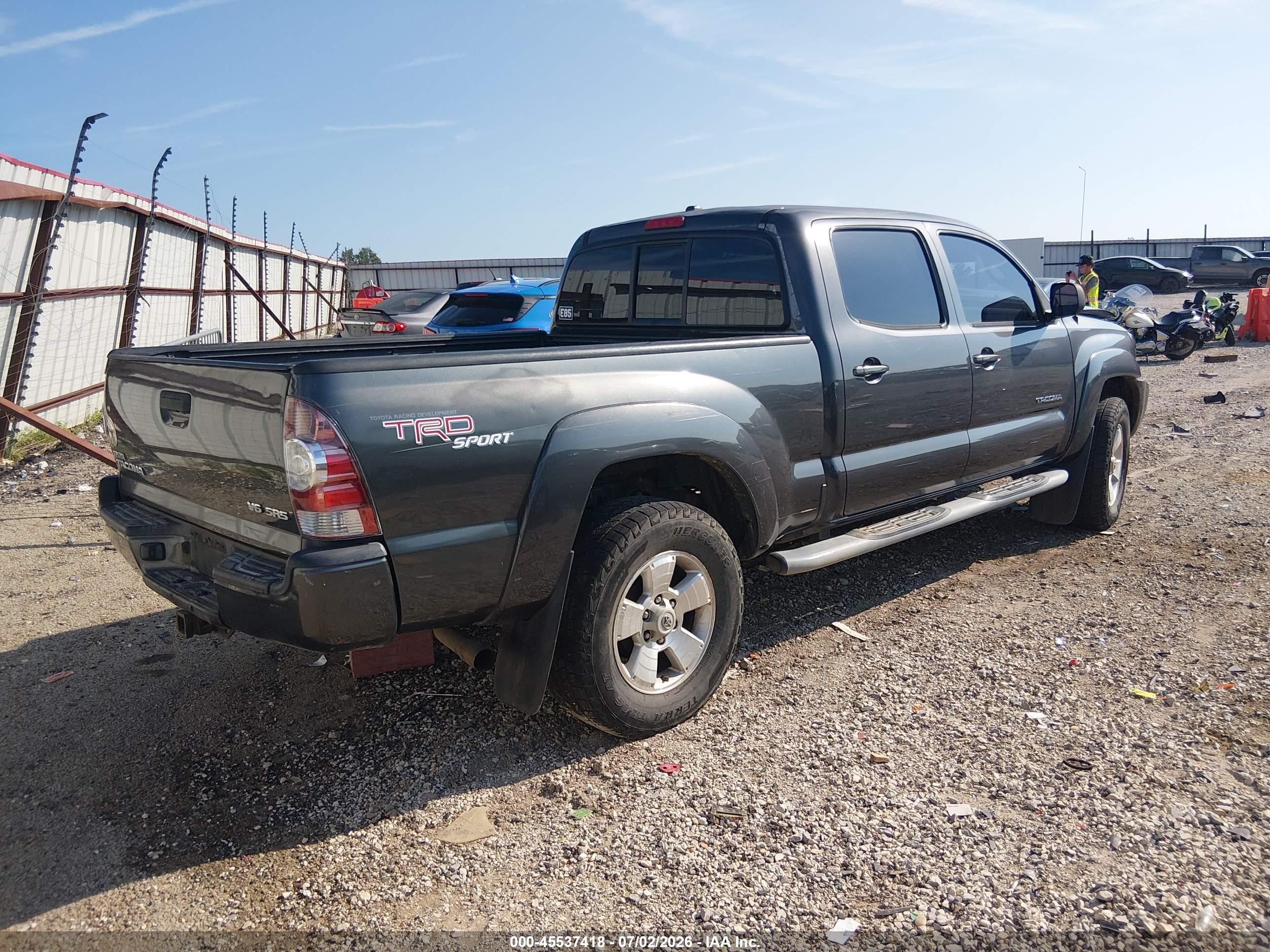 2010 Toyota Tacoma Prerunner V6 Gray vin: 3TMKU4HN3AM025364