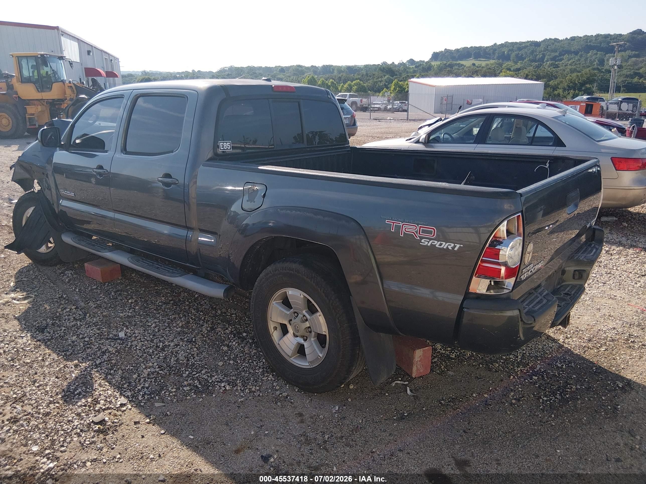 2010 Toyota Tacoma Prerunner V6 Gray vin: 3TMKU4HN3AM025364