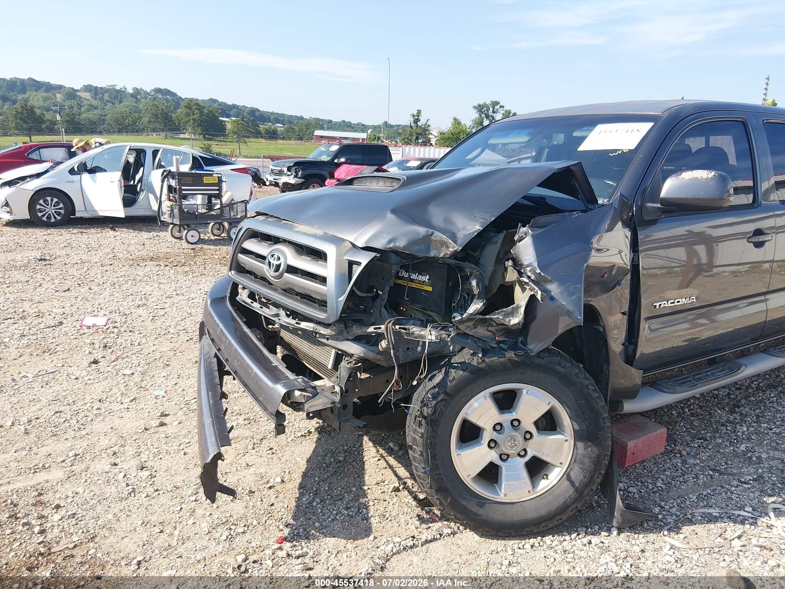 2010 Toyota Tacoma Prerunner V6 Gray vin: 3TMKU4HN3AM025364