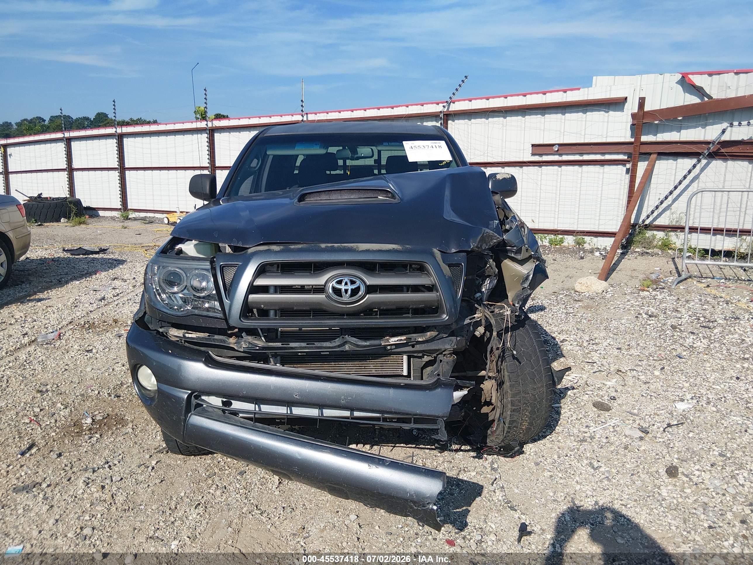 2010 Toyota Tacoma Prerunner V6 Gray vin: 3TMKU4HN3AM025364