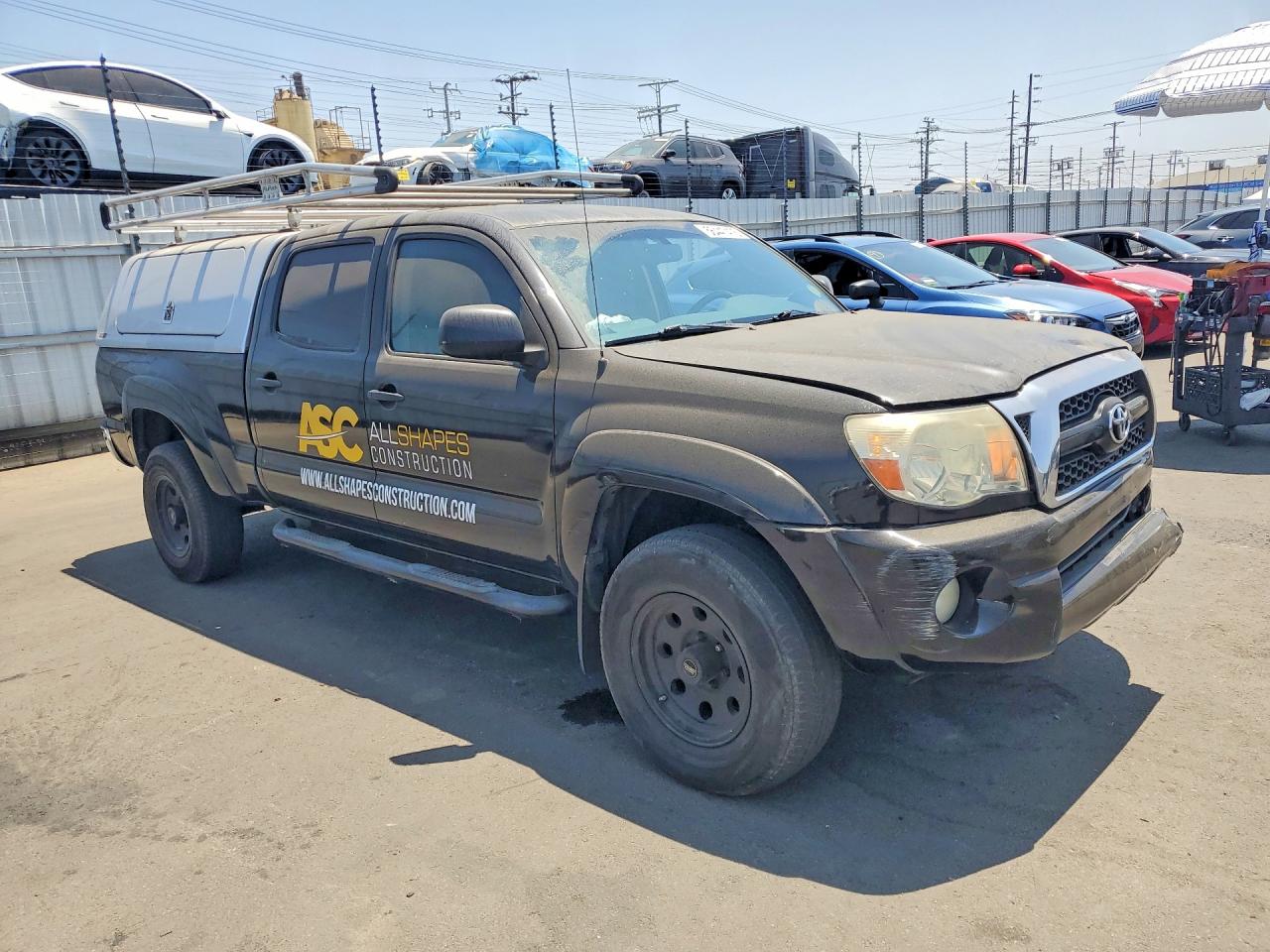 2011 Toyota Tacoma Double Cab Prerunner Long Bed Черный vin: 3TMKU4HN4BM028775