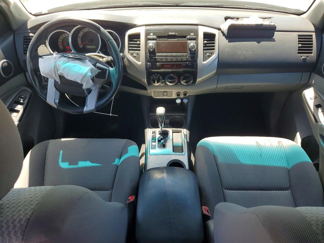 2012 Toyota Tacoma Double Cab Prerunner Long Bed White vin: 3TMKU4HN4CM034061