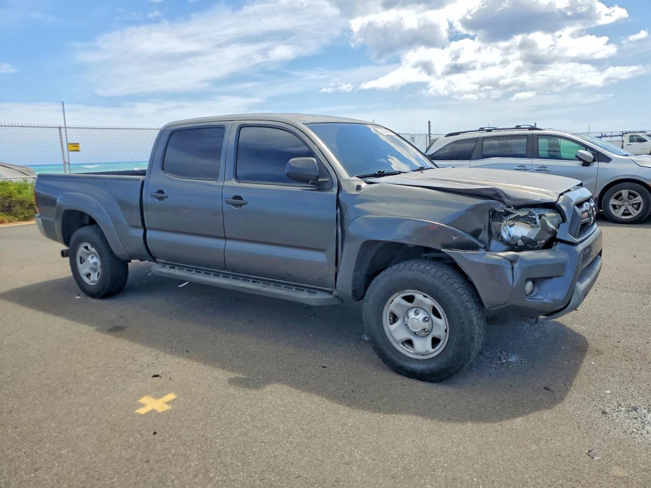 2013 Toyota Tacoma Double Cab Prerunner Long Bed Серый vin: 3TMKU4HN4DM036880