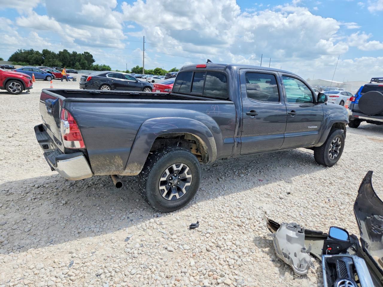 2014 Toyota Tacoma Double Cab Prerunner Long Bed Серый vin: 3TMKU4HN4EM041806