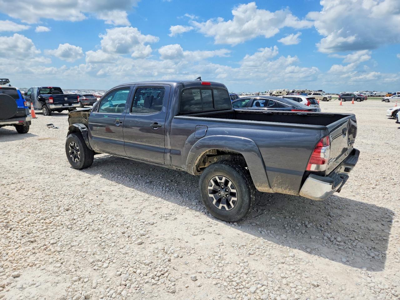 2014 Toyota Tacoma Double Cab Prerunner Long Bed Серый vin: 3TMKU4HN4EM041806