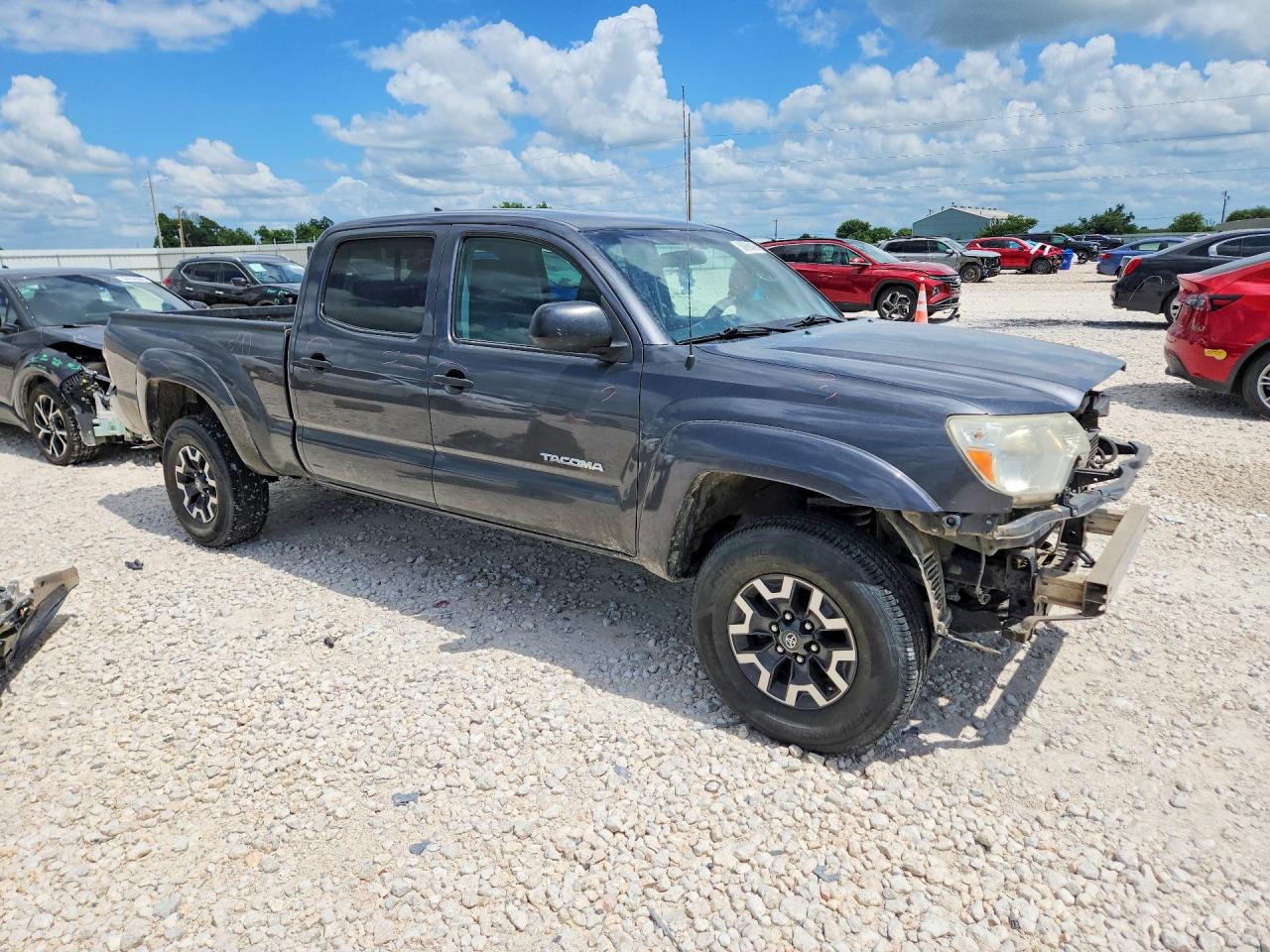 2014 Toyota Tacoma Double Cab Prerunner Long Bed Серый vin: 3TMKU4HN4EM041806