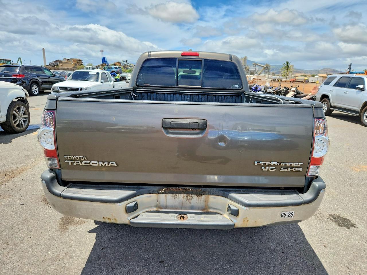 2010 Toyota Tacoma Double Cab Prerunner Long Bed Gray vin: 3TMKU4HN5AM025690