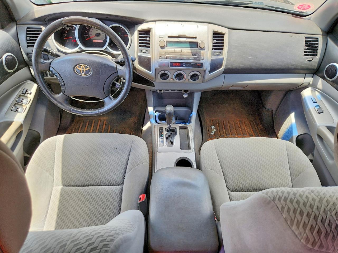2010 Toyota Tacoma Double Cab Prerunner Long Bed Gray vin: 3TMKU4HN5AM025690