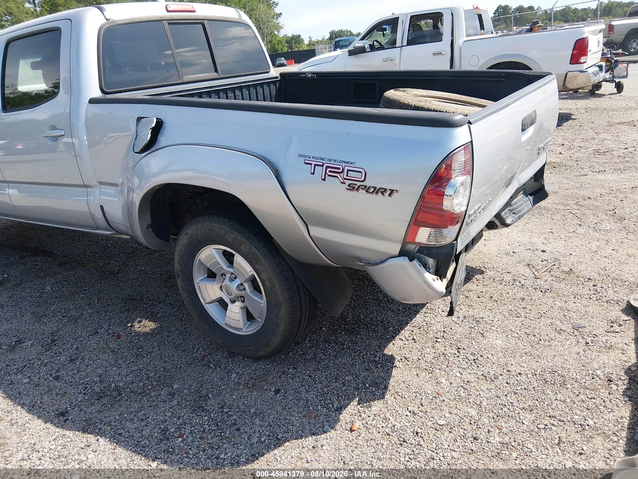 2010 Toyota Tacoma Prerunner V6 Silver vin: 3TMKU4HN5AM025821