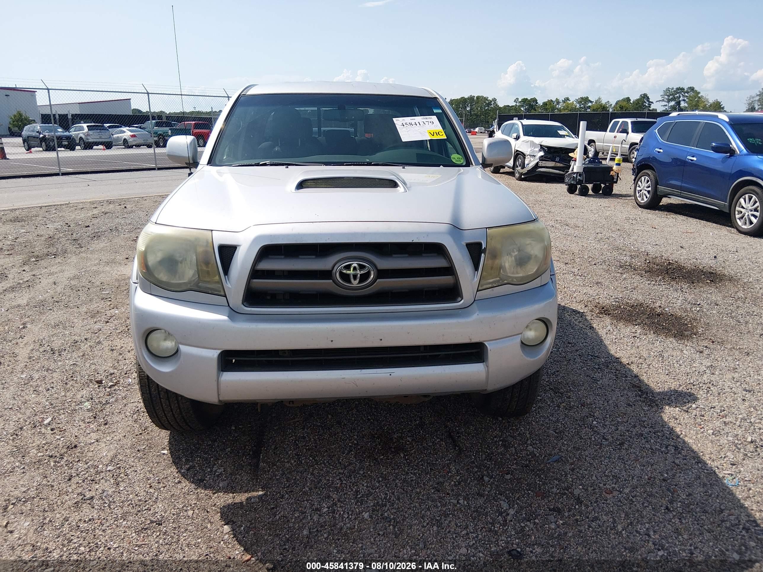2010 Toyota Tacoma Prerunner V6 Silver vin: 3TMKU4HN5AM025821