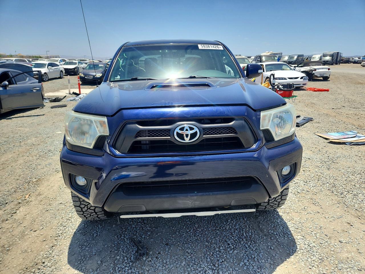 2013 Toyota Tacoma Double Cab Prerunner Long Bed Blue vin: 3TMKU4HN5DM035205