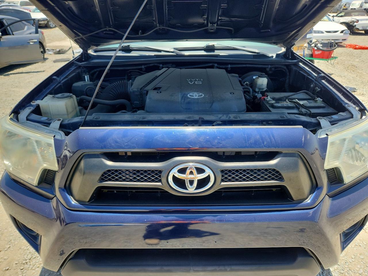 2013 Toyota Tacoma Double Cab Prerunner Long Bed Blue vin: 3TMKU4HN5DM035205