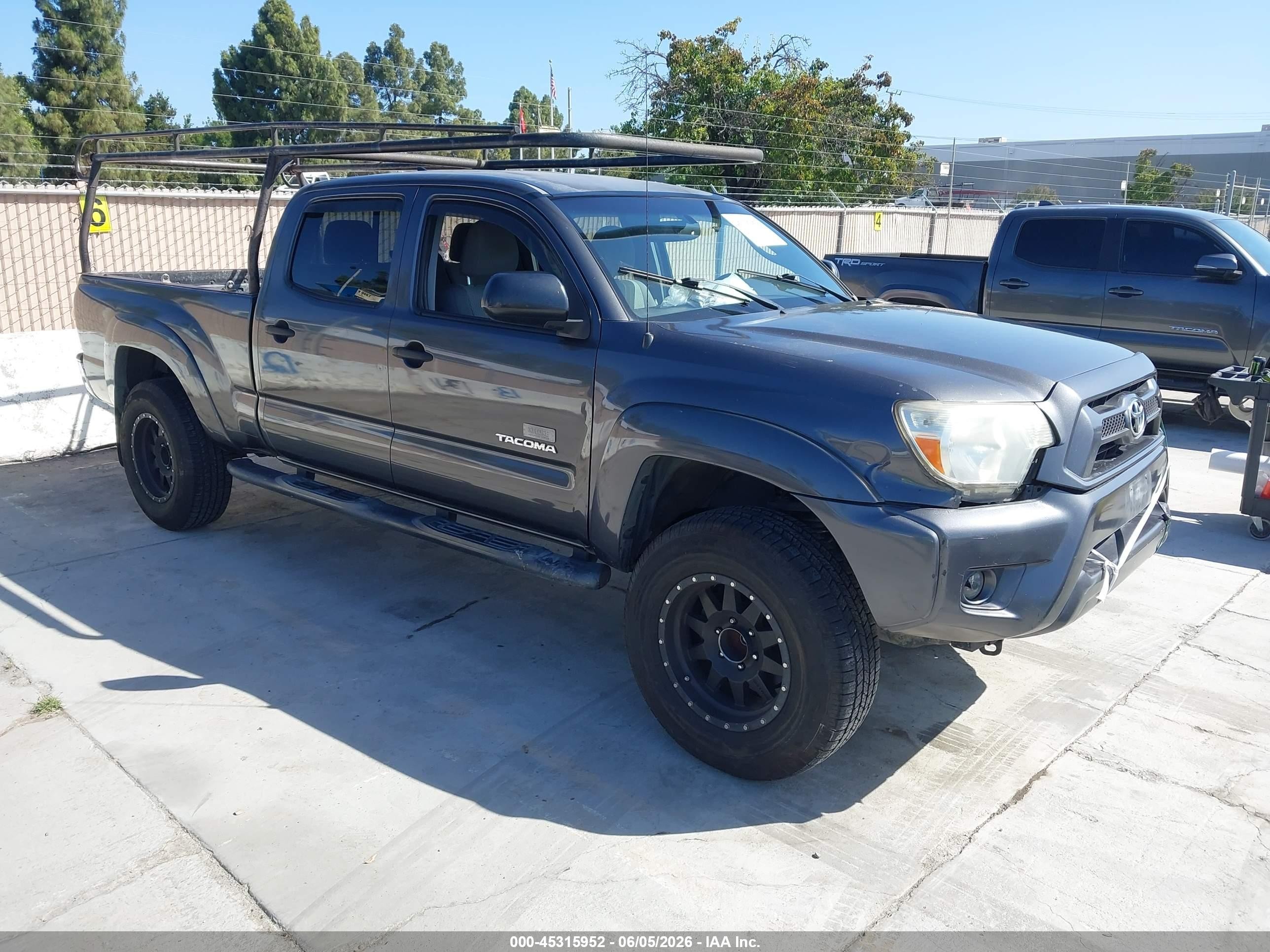 2012 Toyota Tacoma Prerunner V6 Gray vin: 3TMKU4HN6CM032862