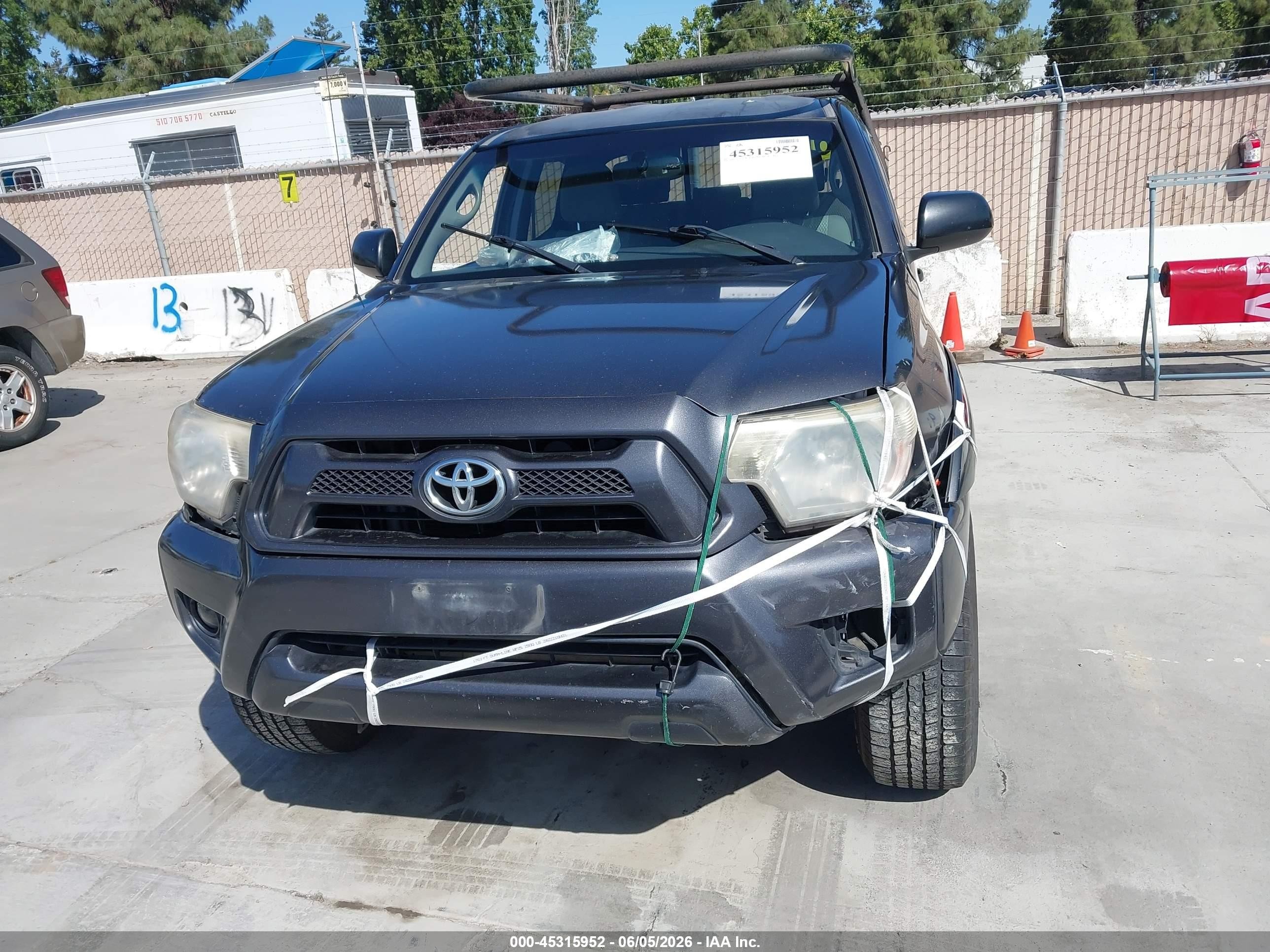 2012 Toyota Tacoma Prerunner V6 Gray vin: 3TMKU4HN6CM032862