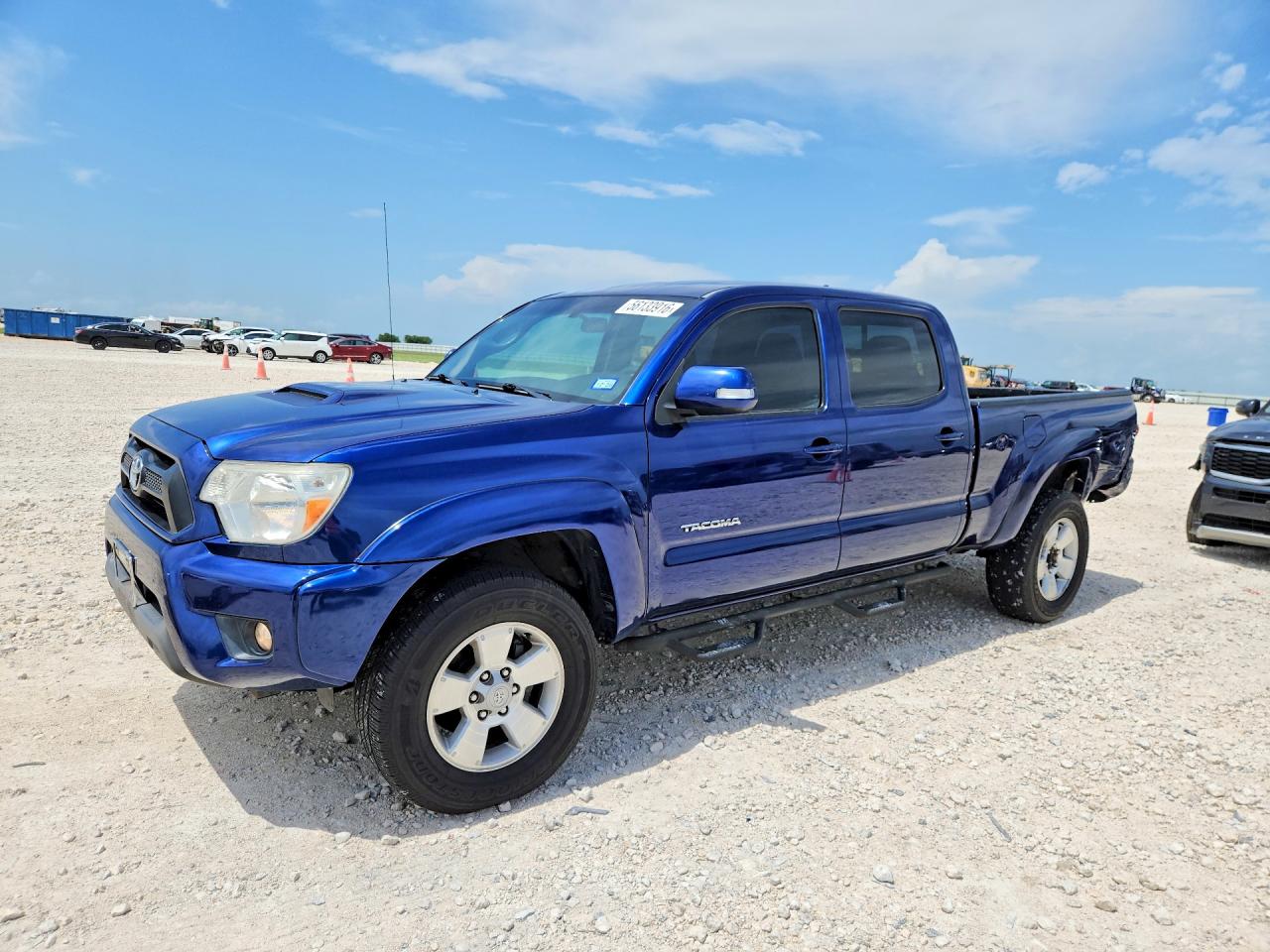 2014 Toyota Tacoma Double Cab Prerunner Long Bed Blue vin: 3TMKU4HN6EM039684