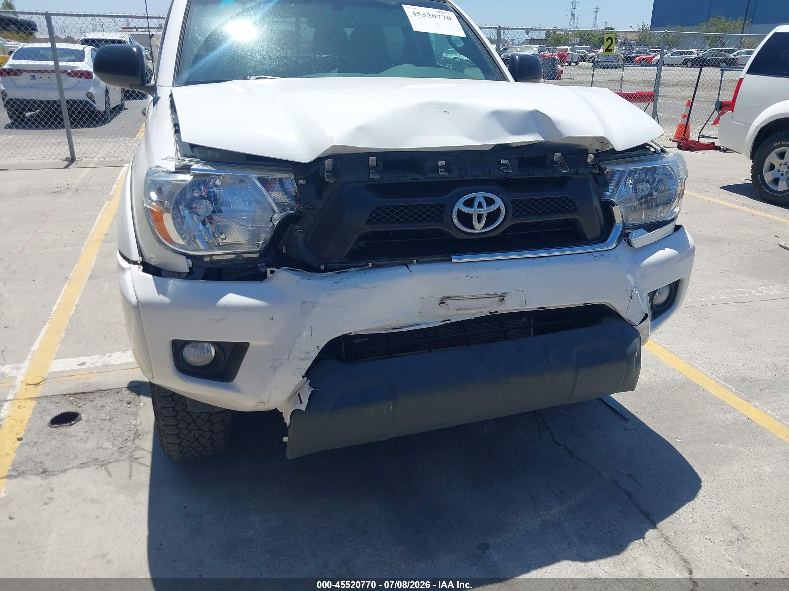 2013 Toyota Tacoma Prerunner V6 White vin: 3TMKU4HN7DM037263
