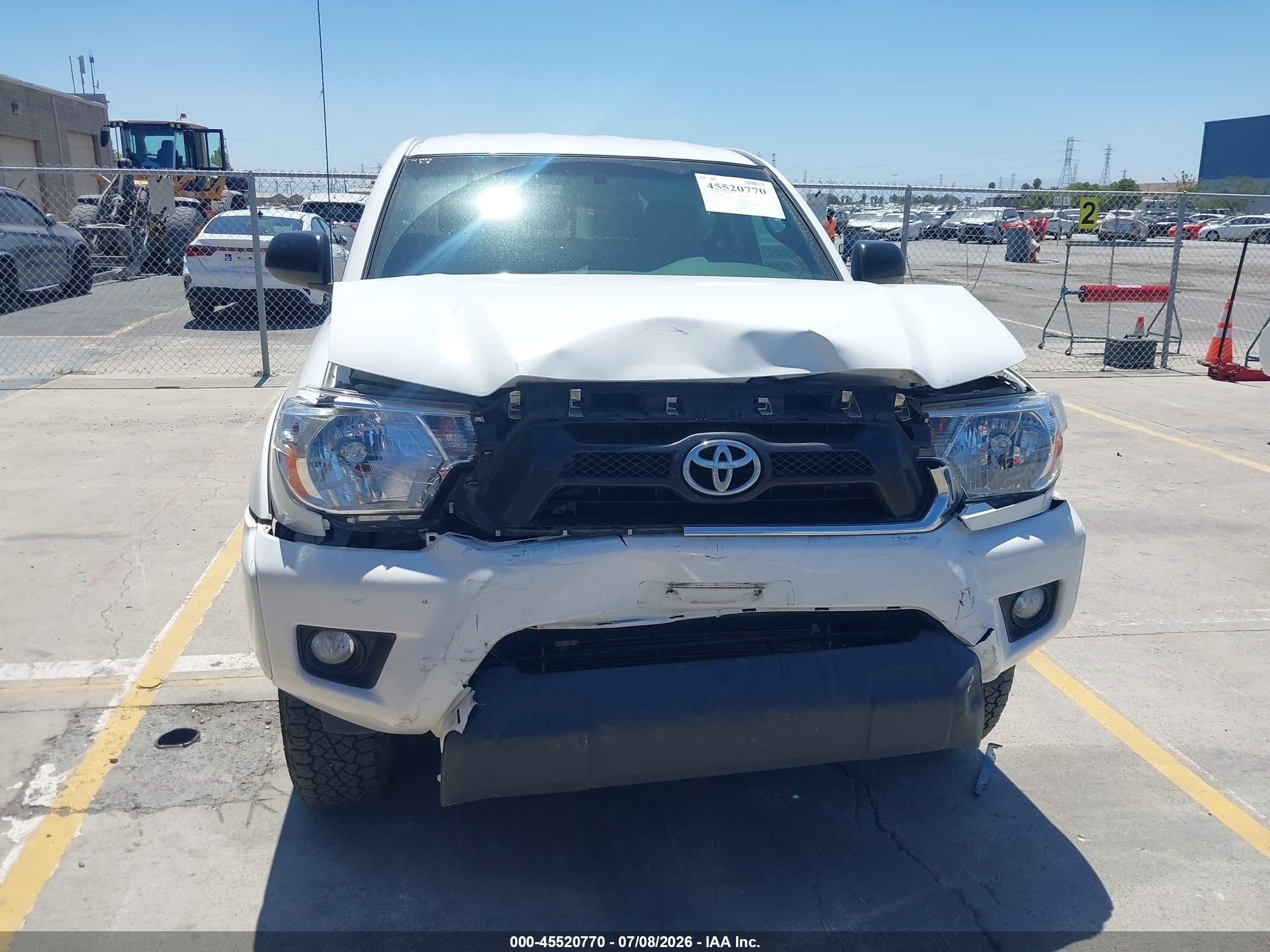 2013 Toyota Tacoma Prerunner V6 White vin: 3TMKU4HN7DM037263