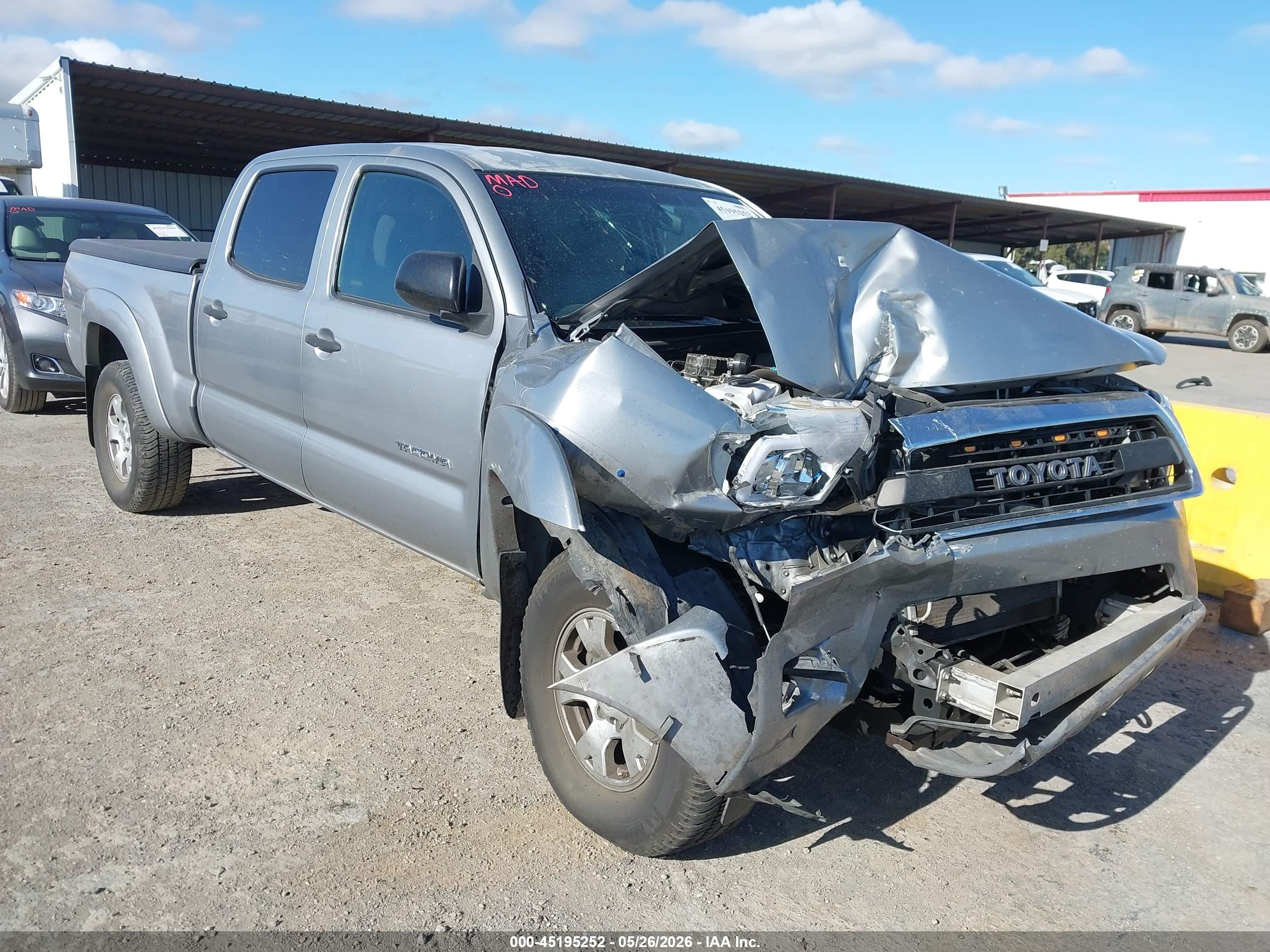2014 Toyota Tacoma Prerunner V6 Серебряный vin: 3TMKU4HN7EM039323