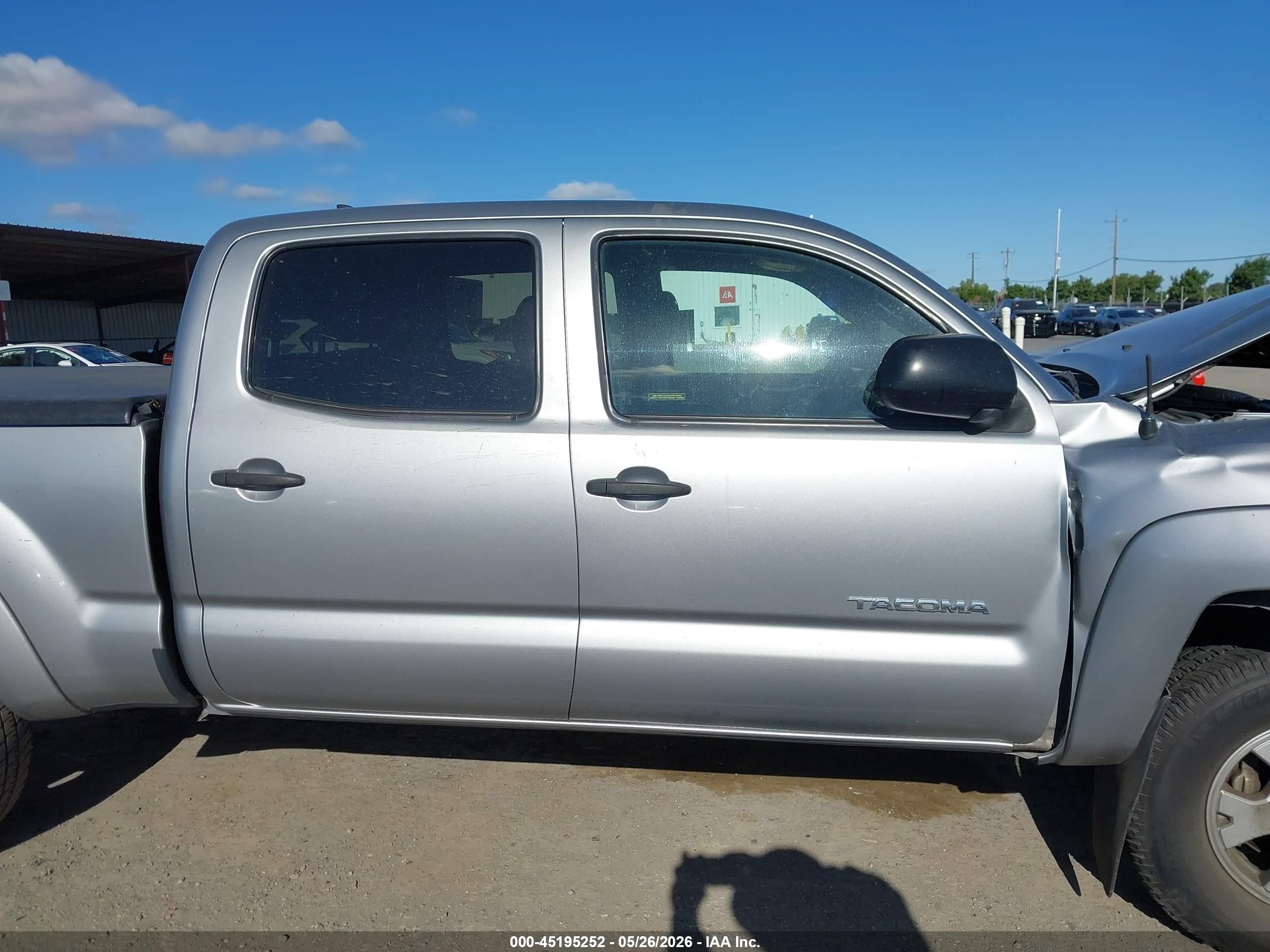 2014 Toyota Tacoma Prerunner V6 Silver vin: 3TMKU4HN7EM039323