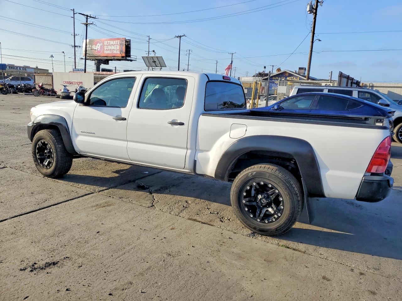 2015 Toyota Tacoma Prerunner V6 White vin: 3TMKU4HN7FM045060