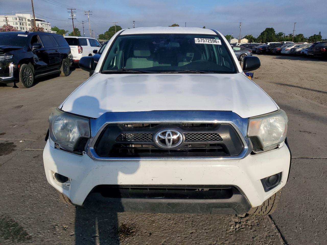 2015 Toyota Tacoma Prerunner V6 White vin: 3TMKU4HN7FM045060