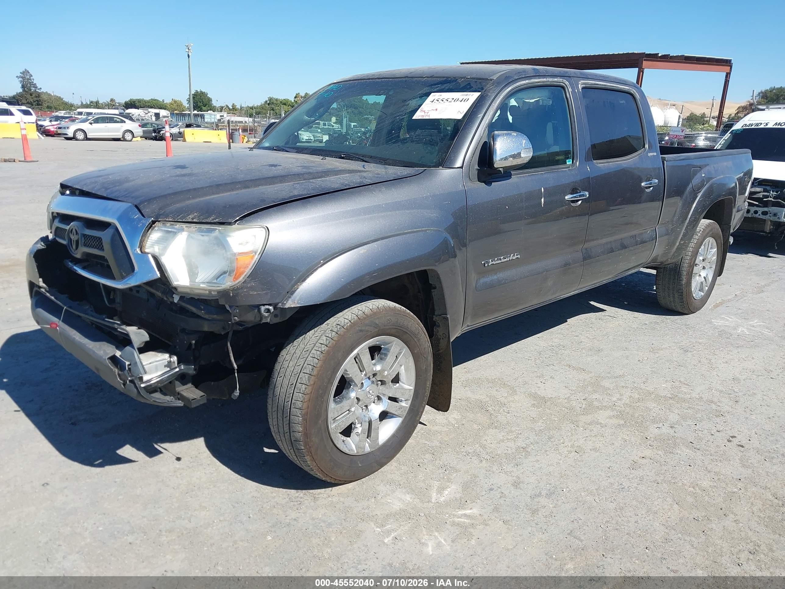 2015 Toyota Tacoma Prerunner V6 Gray vin: 3TMKU4HN7FM045205