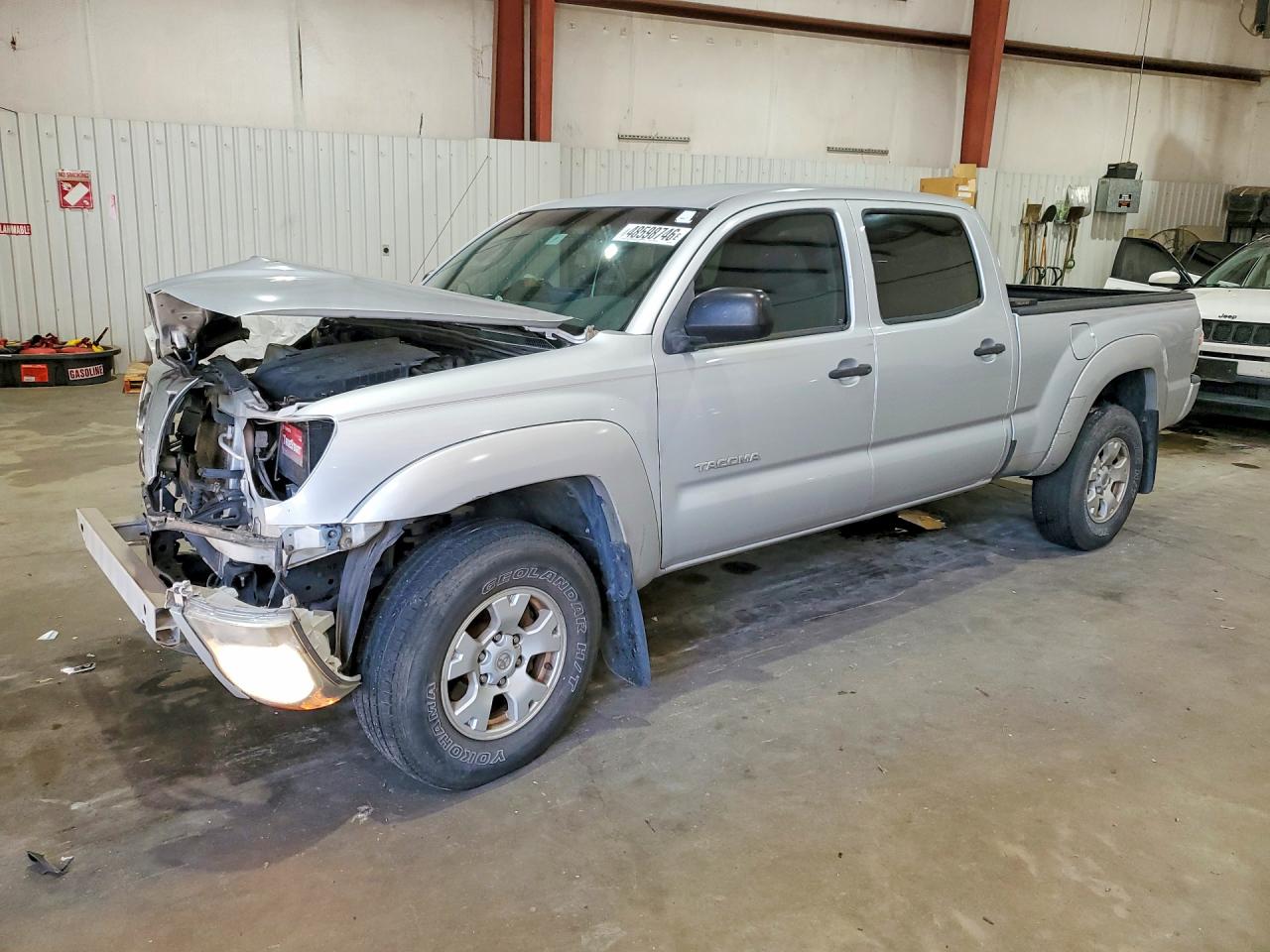 2010 Toyota Tacoma Prerunner V6 Silver vin: 3TMKU4HN8AM025439