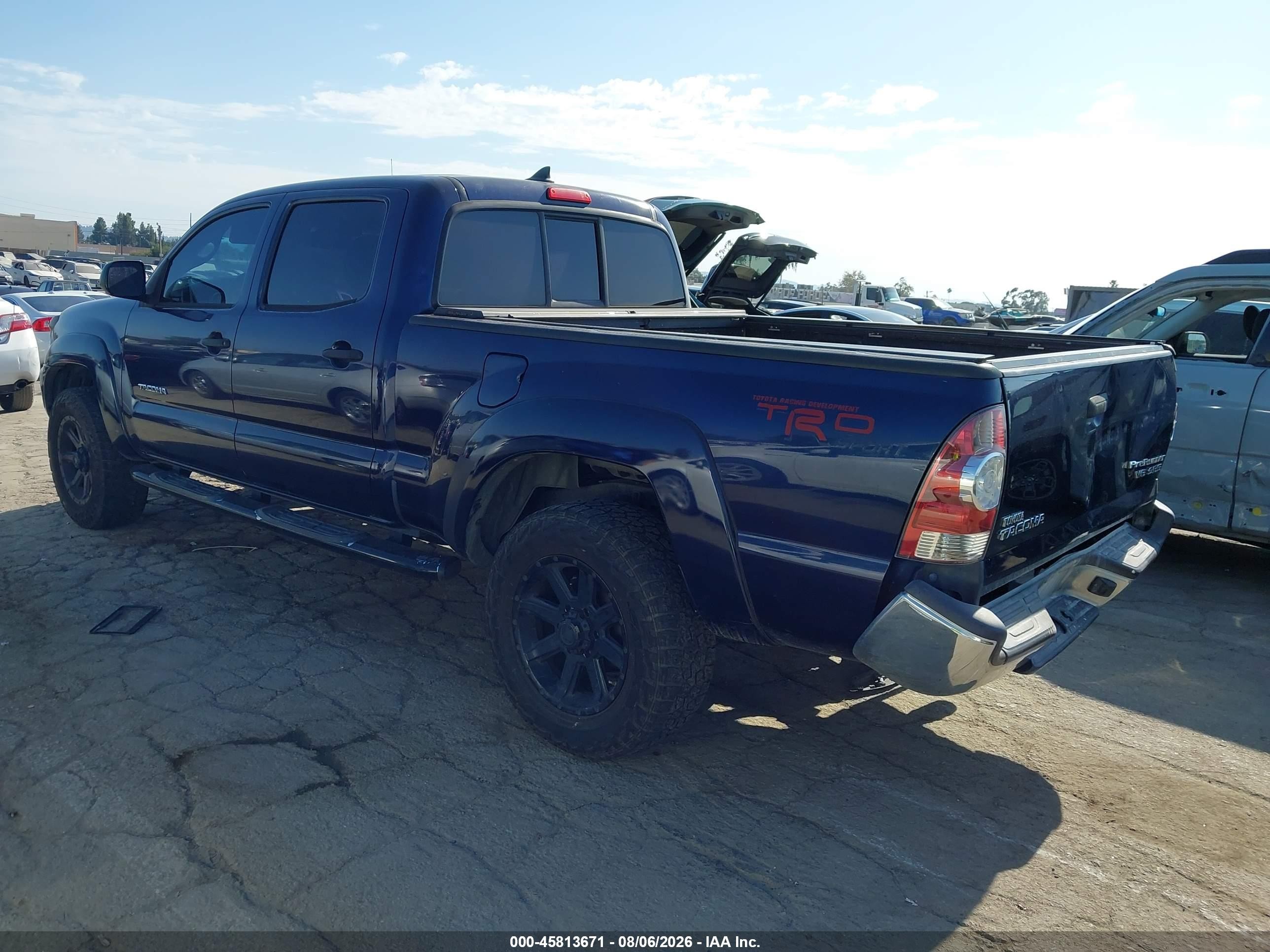 2012 Toyota Tacoma Prerunner V6 Dark Blue vin: 3TMKU4HN8CM032166