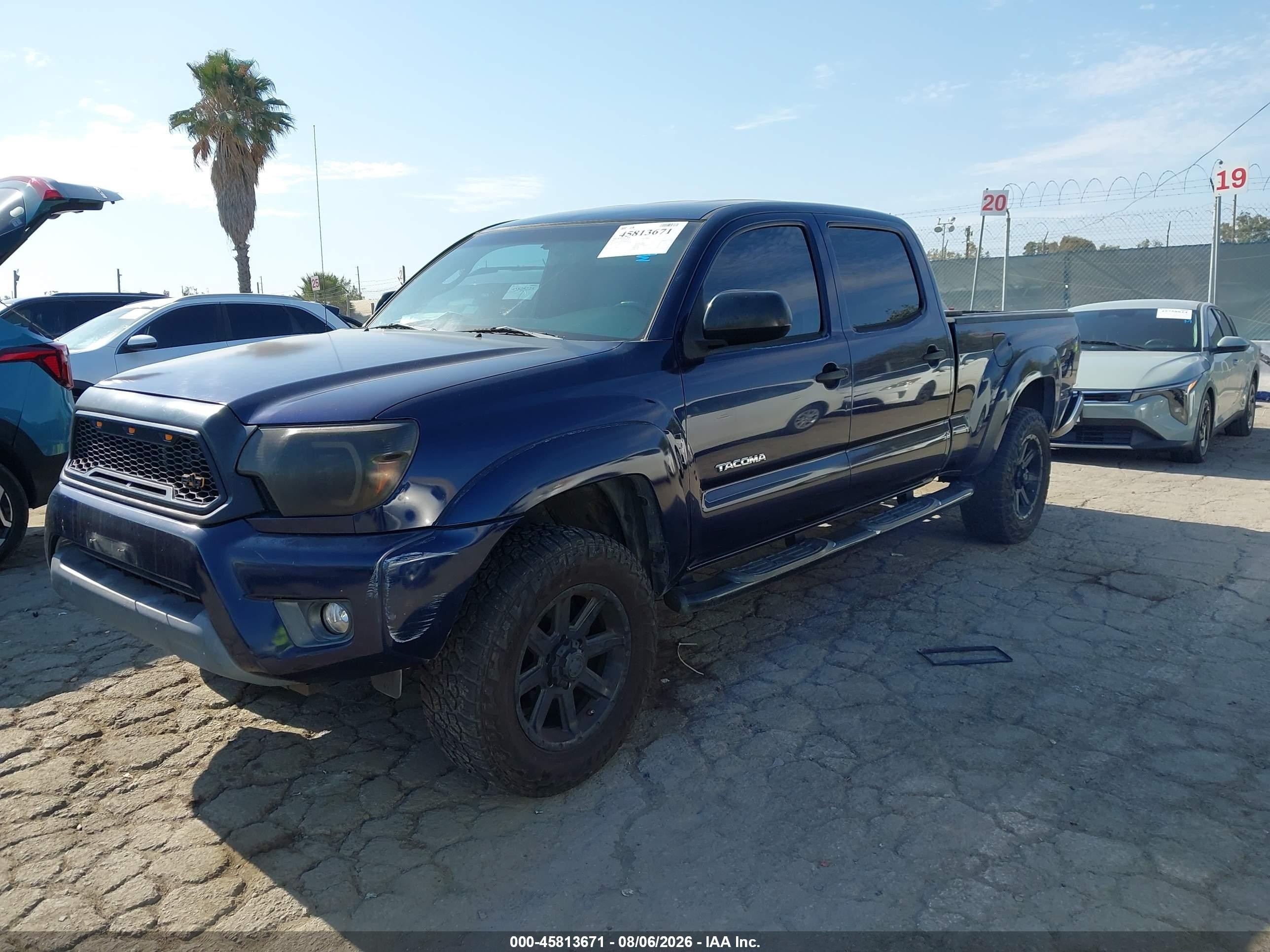2012 Toyota Tacoma Prerunner V6 Dark Blue vin: 3TMKU4HN8CM032166