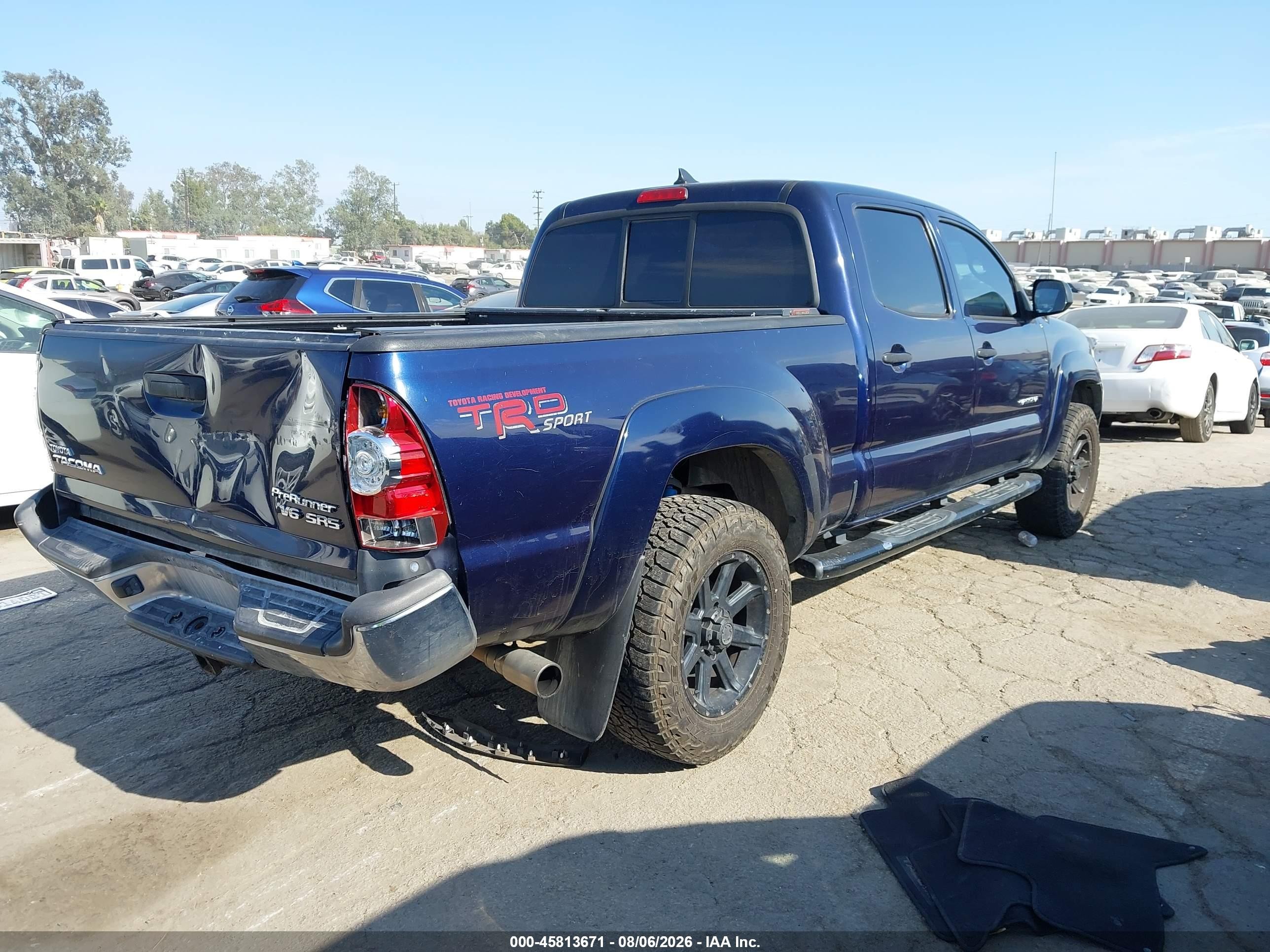 2012 Toyota Tacoma Prerunner V6 Dark Blue vin: 3TMKU4HN8CM032166