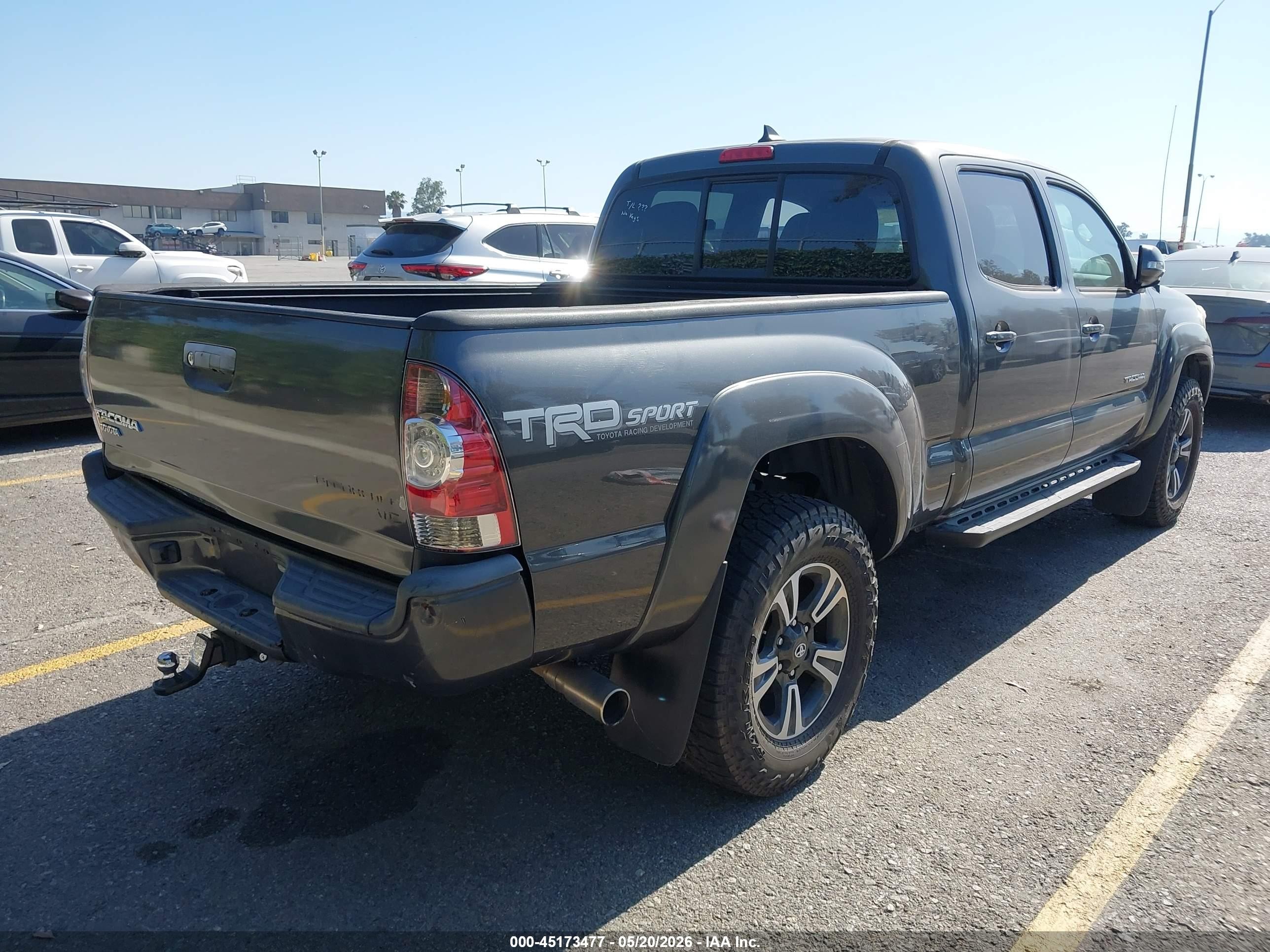 2015 Toyota Tacoma Prerunner V6 Gray vin: 3TMKU4HN8FM046623