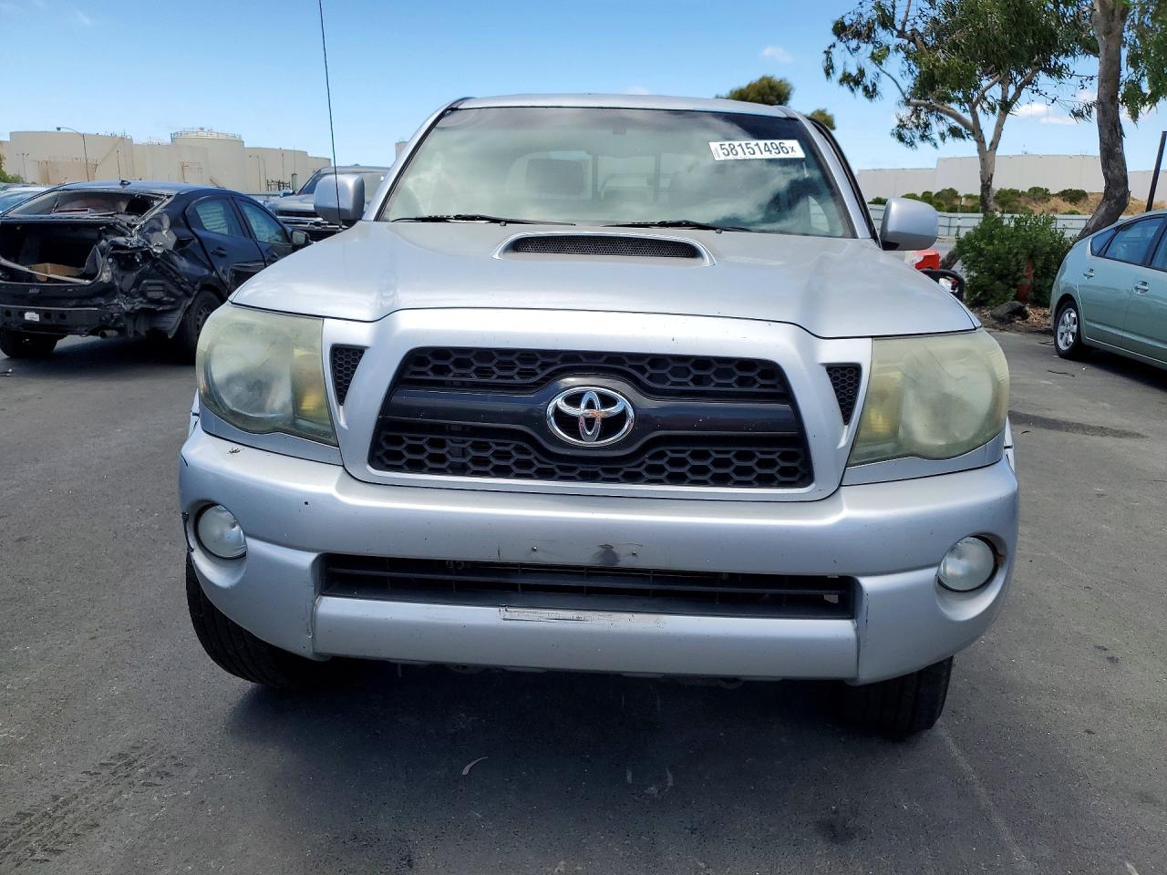 2011 Toyota Tacoma Double Cab Prerunner Long Bed Silver vin: 3TMKU4HN9BM030148