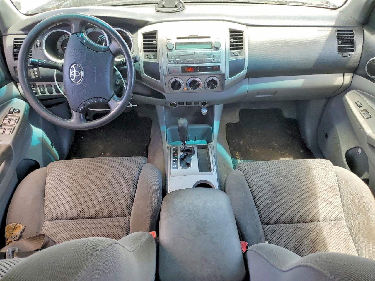 2011 Toyota Tacoma Double Cab Prerunner Long Bed Silver vin: 3TMKU4HN9BM030148