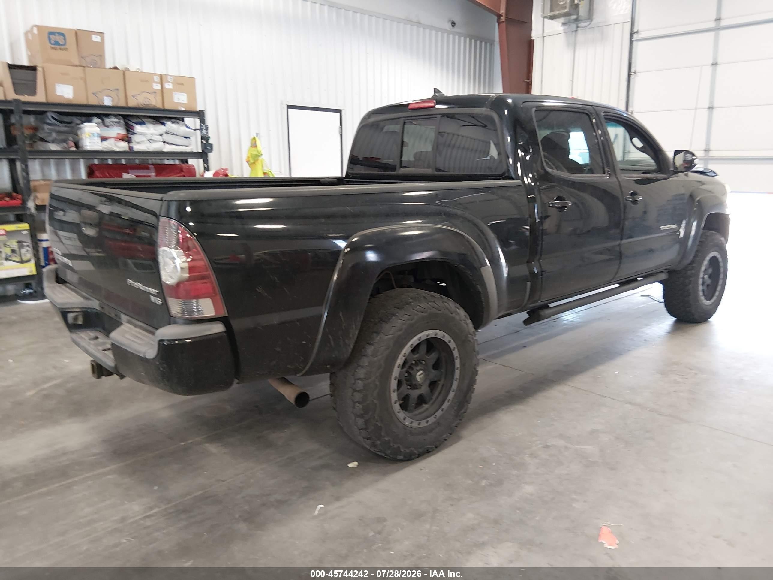 2012 Toyota Tacoma Prerunner V6 Black vin: 3TMKU4HN9CM033715