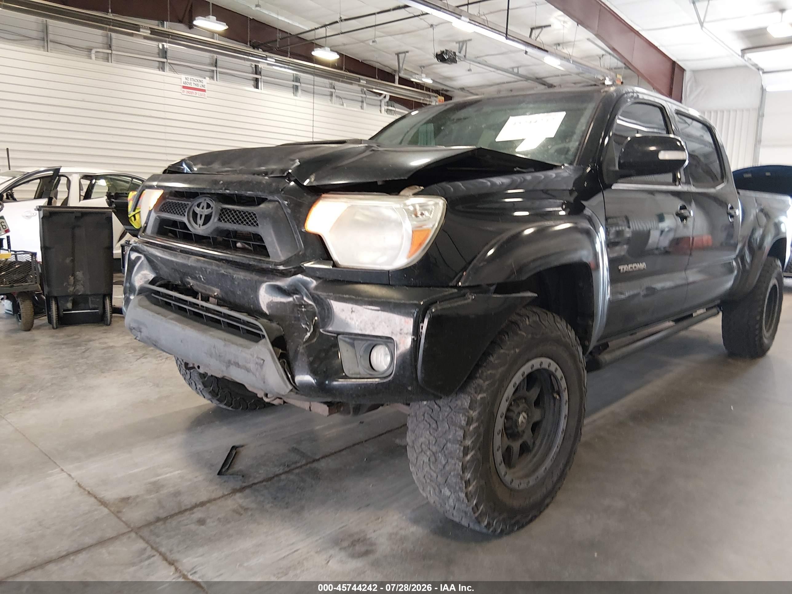 2012 Toyota Tacoma Prerunner V6 Black vin: 3TMKU4HN9CM033715