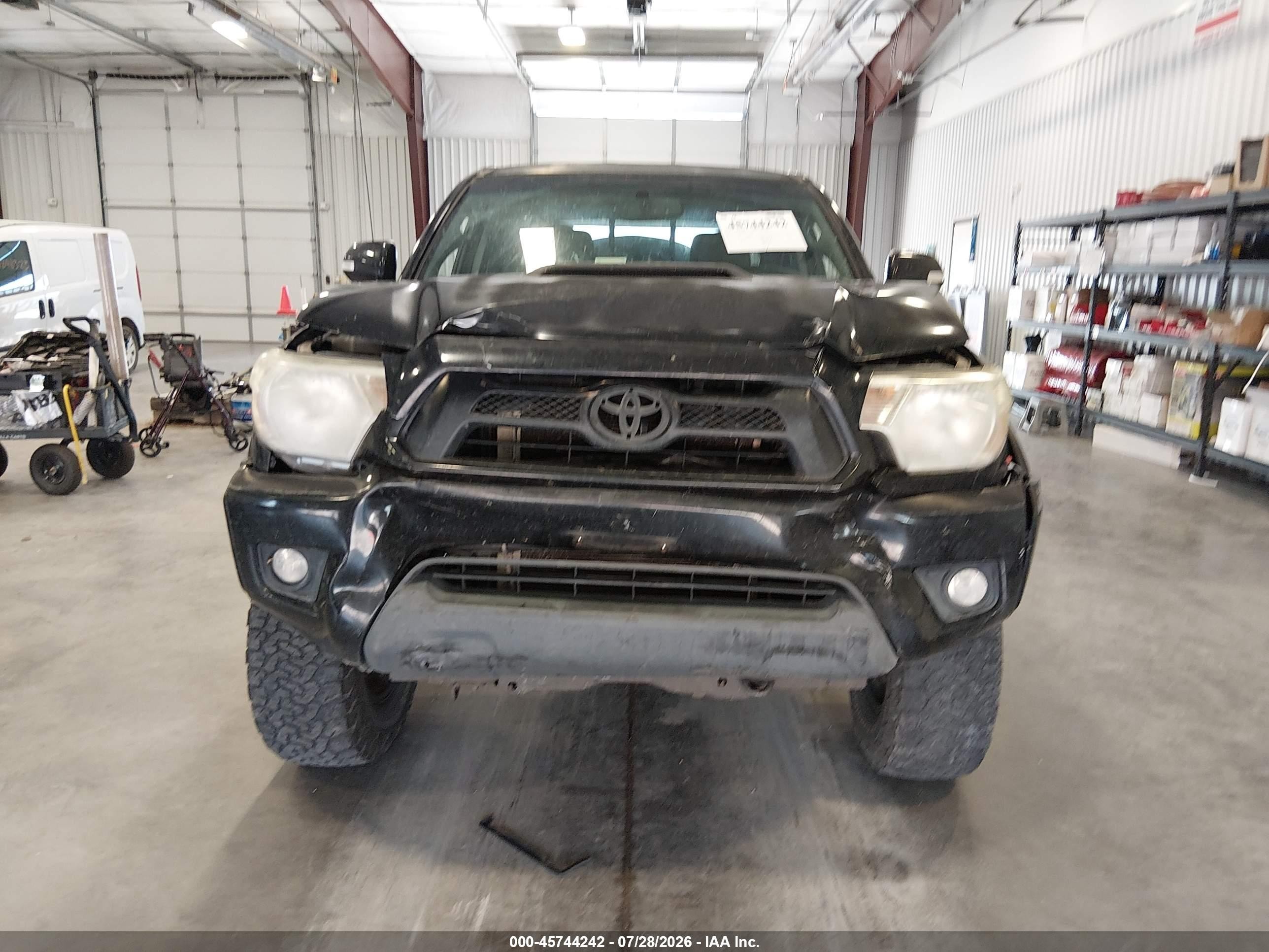 2012 Toyota Tacoma Prerunner V6 Black vin: 3TMKU4HN9CM033715