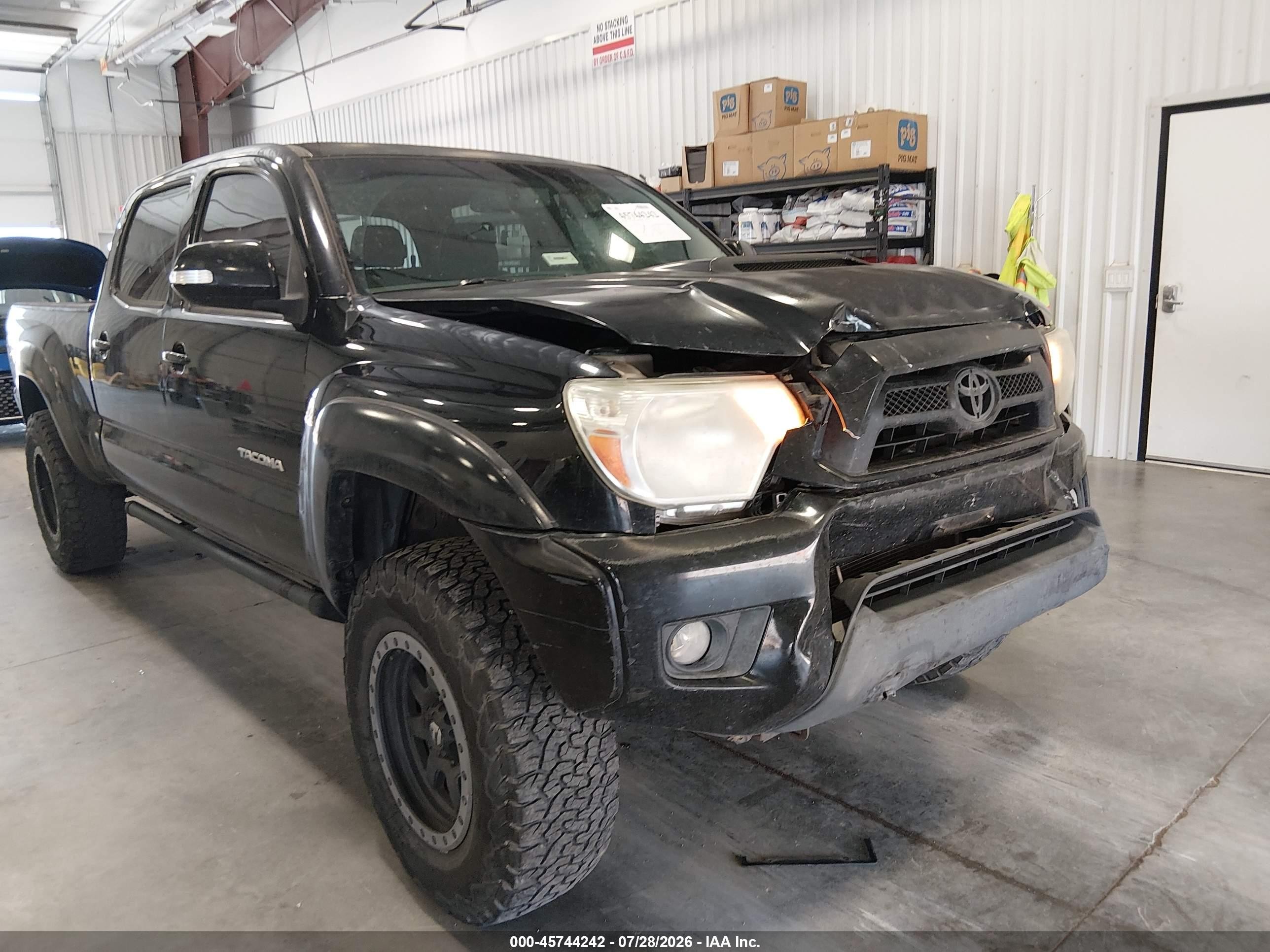 2012 Toyota Tacoma Prerunner V6 Black vin: 3TMKU4HN9CM033715