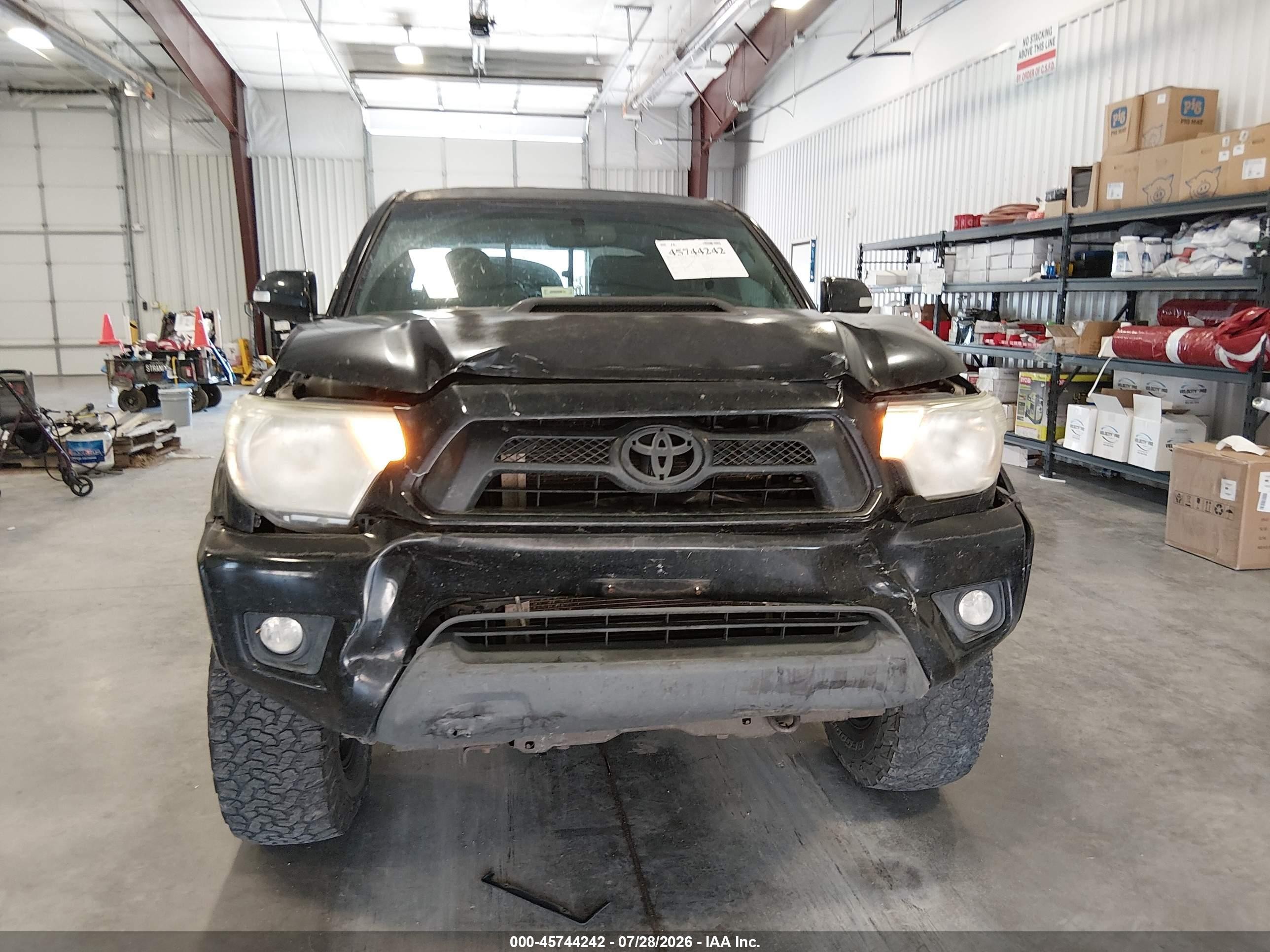 2012 Toyota Tacoma Prerunner V6 Black vin: 3TMKU4HN9CM033715