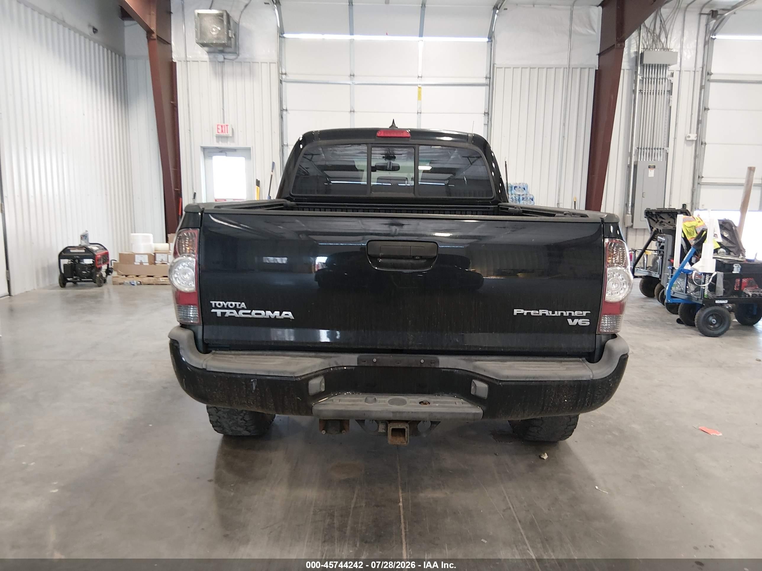 2012 Toyota Tacoma Prerunner V6 Black vin: 3TMKU4HN9CM033715