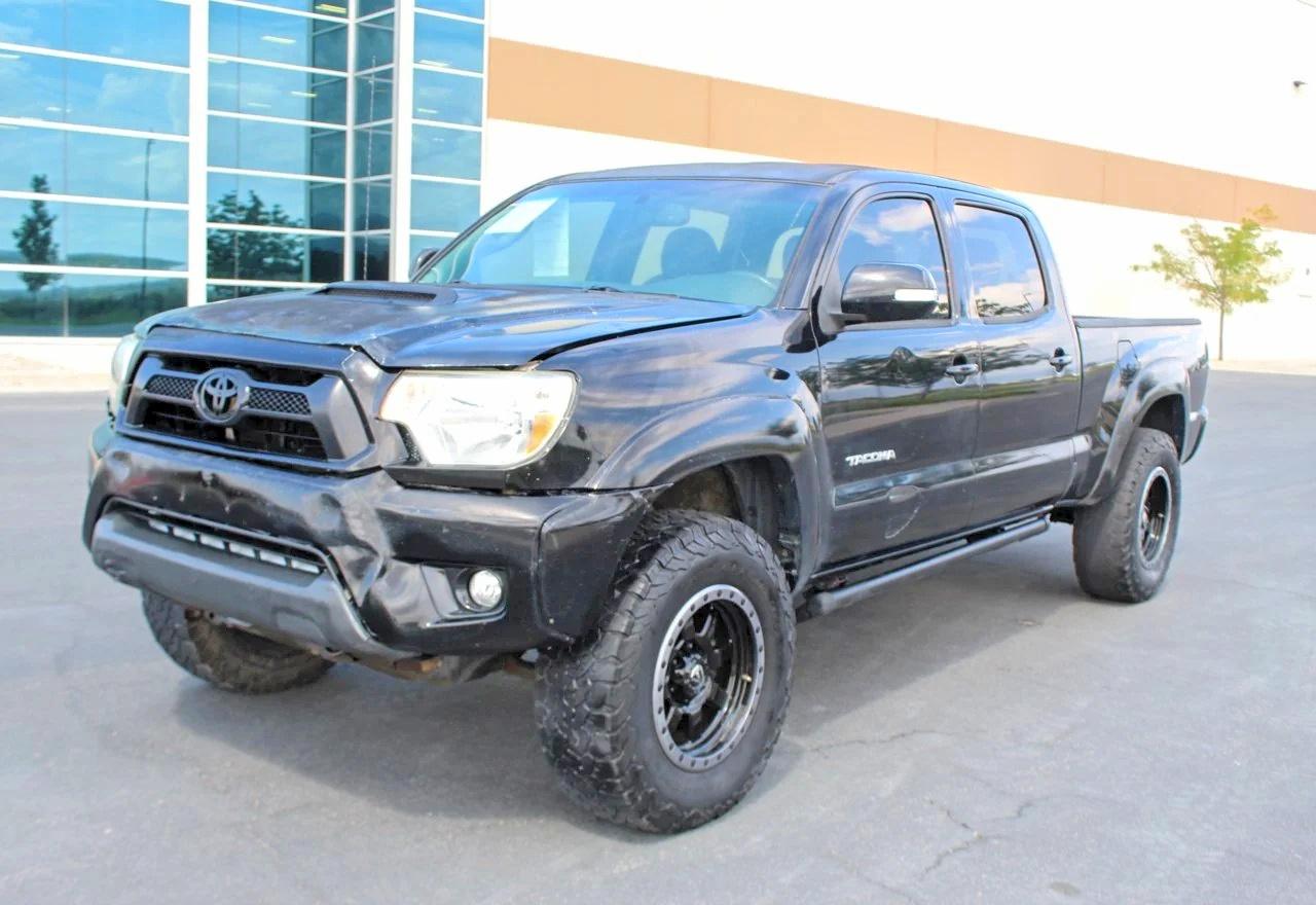 2012 Toyota Tacoma Double Cab Prerunner Long Bed Black vin: 3TMKU4HN9CM033715