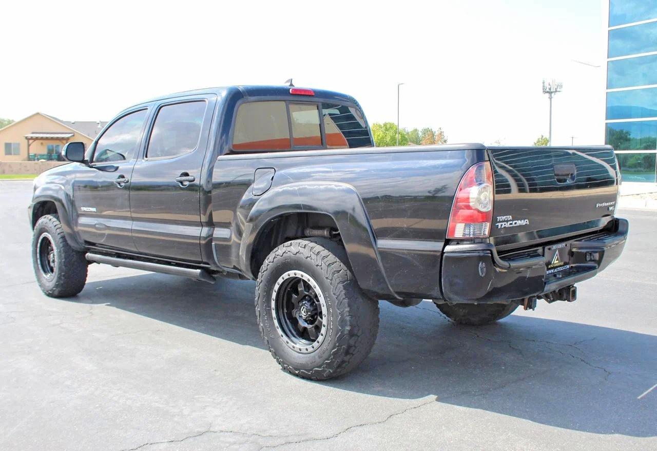 2012 Toyota Tacoma Double Cab Prerunner Long Bed Black vin: 3TMKU4HN9CM033715